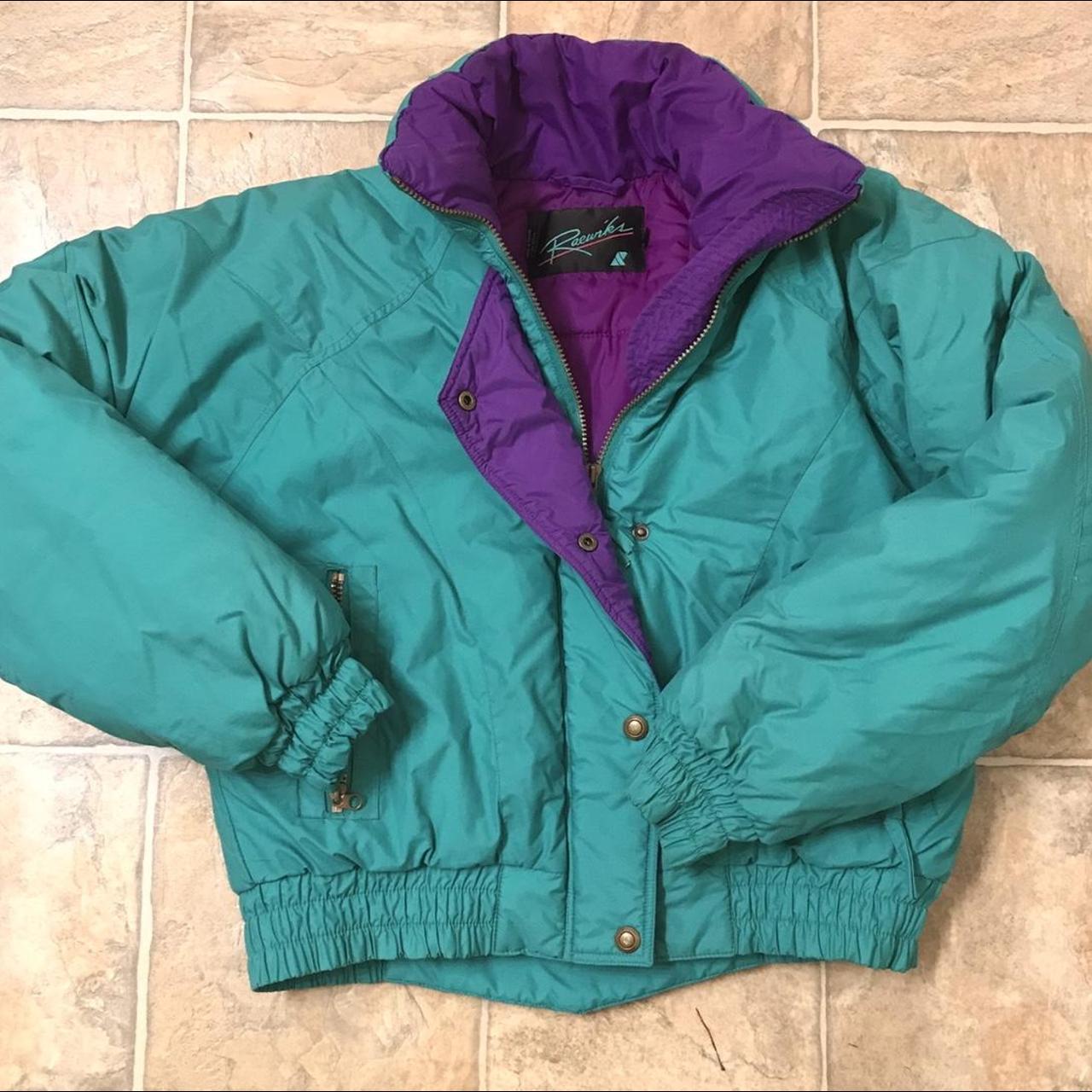 90s purple and sales teal windbreaker