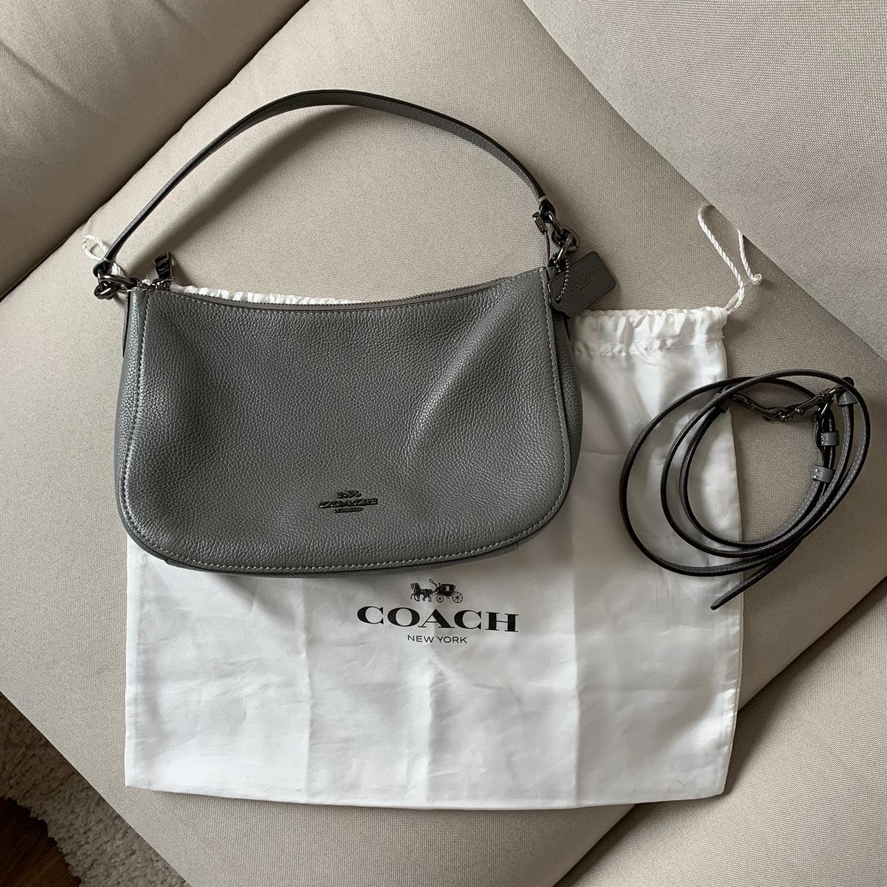 Leather handbag Coach Grey in Leather - 39109365