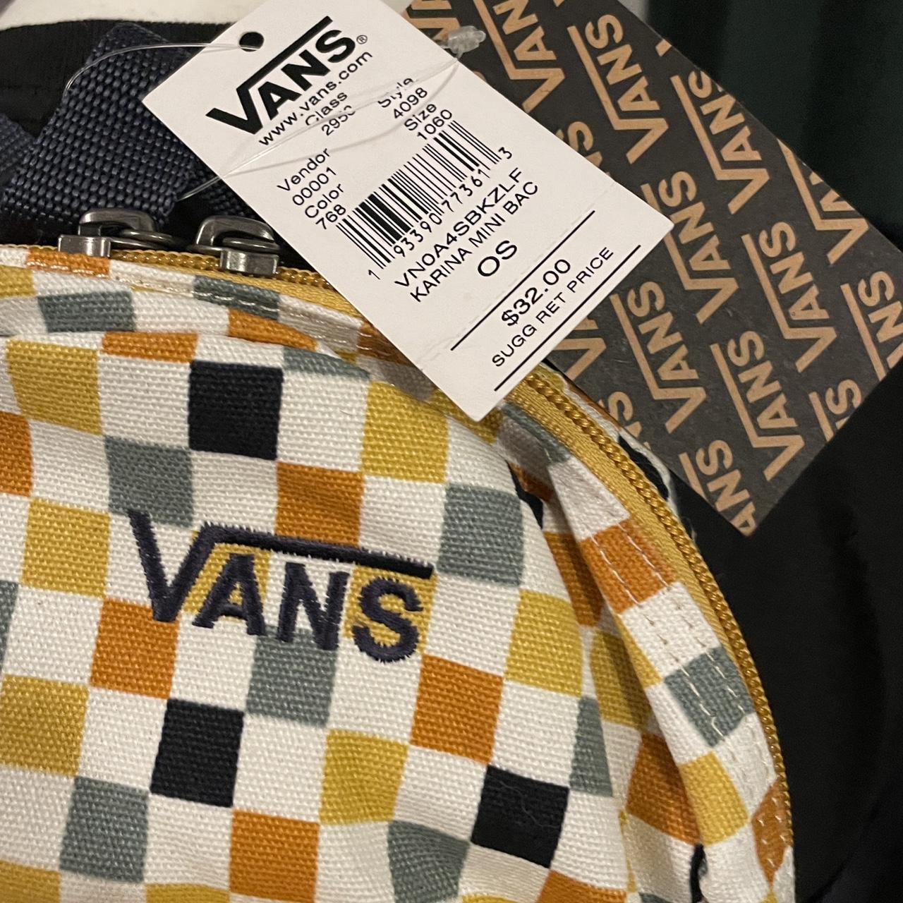 Checkered sunflower vans backpack best sale