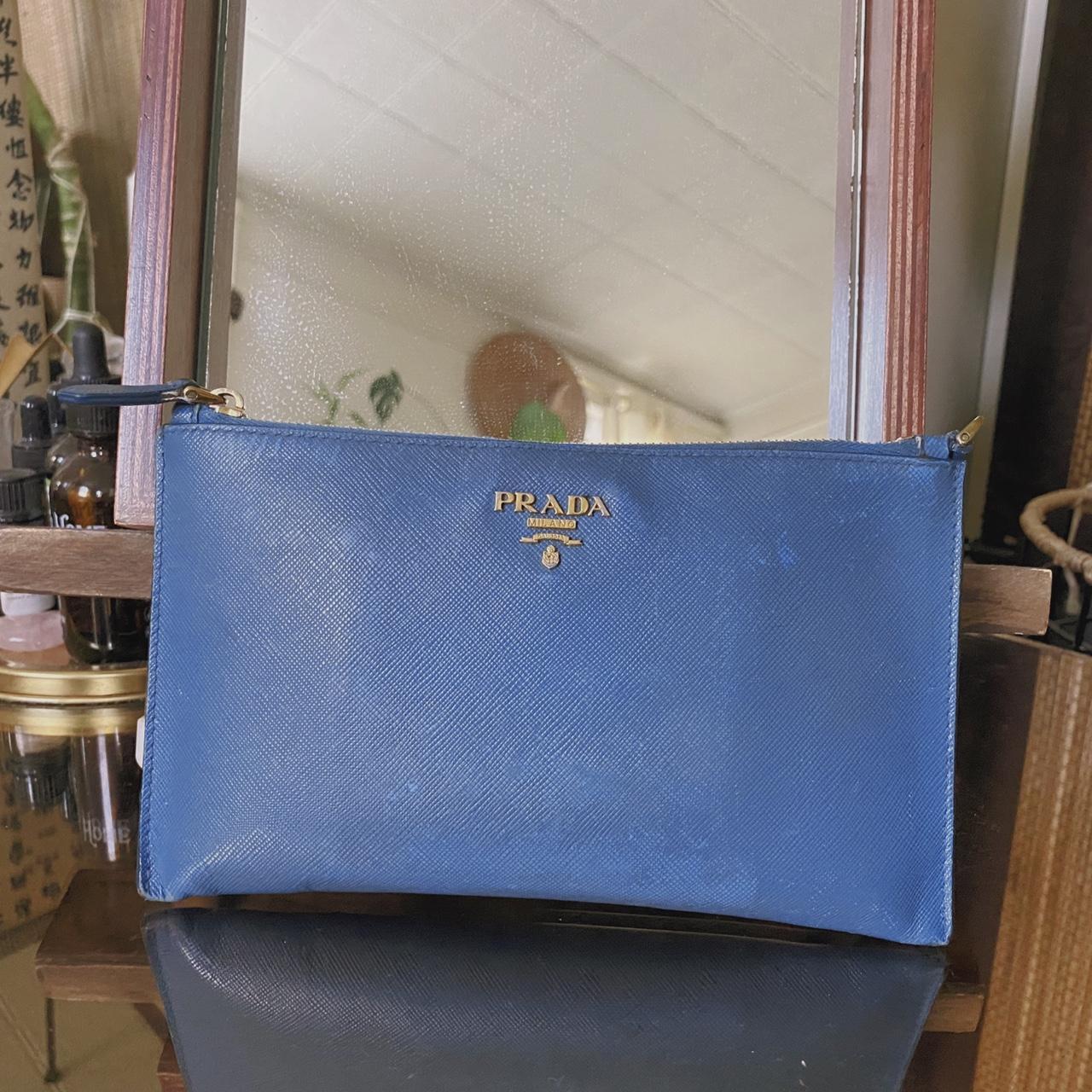 Prada Blue wallet on chain bag – Iconics Preloved Luxury