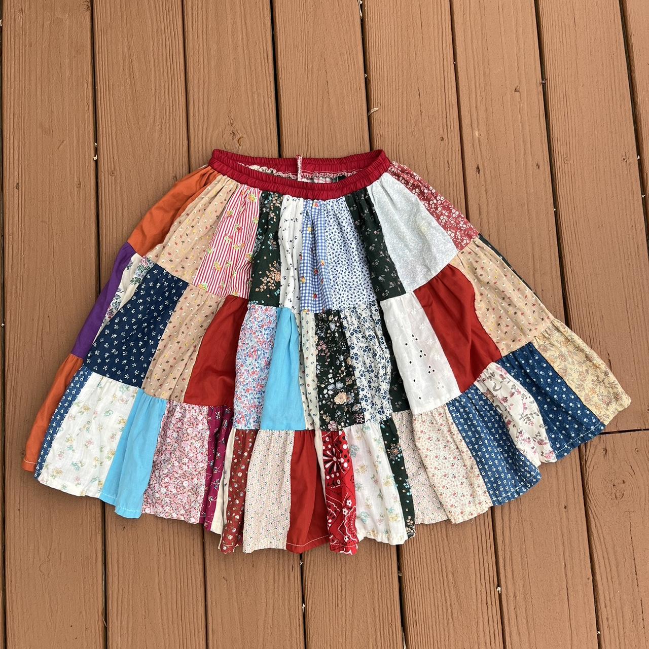 Flowy mini skirt outlet 1960s