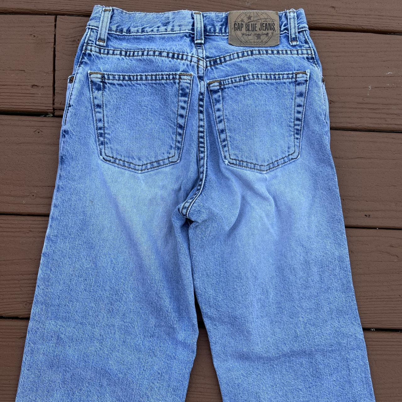 Vintage 1990s 90s Gap blue Jeans denim faded super... - Depop
