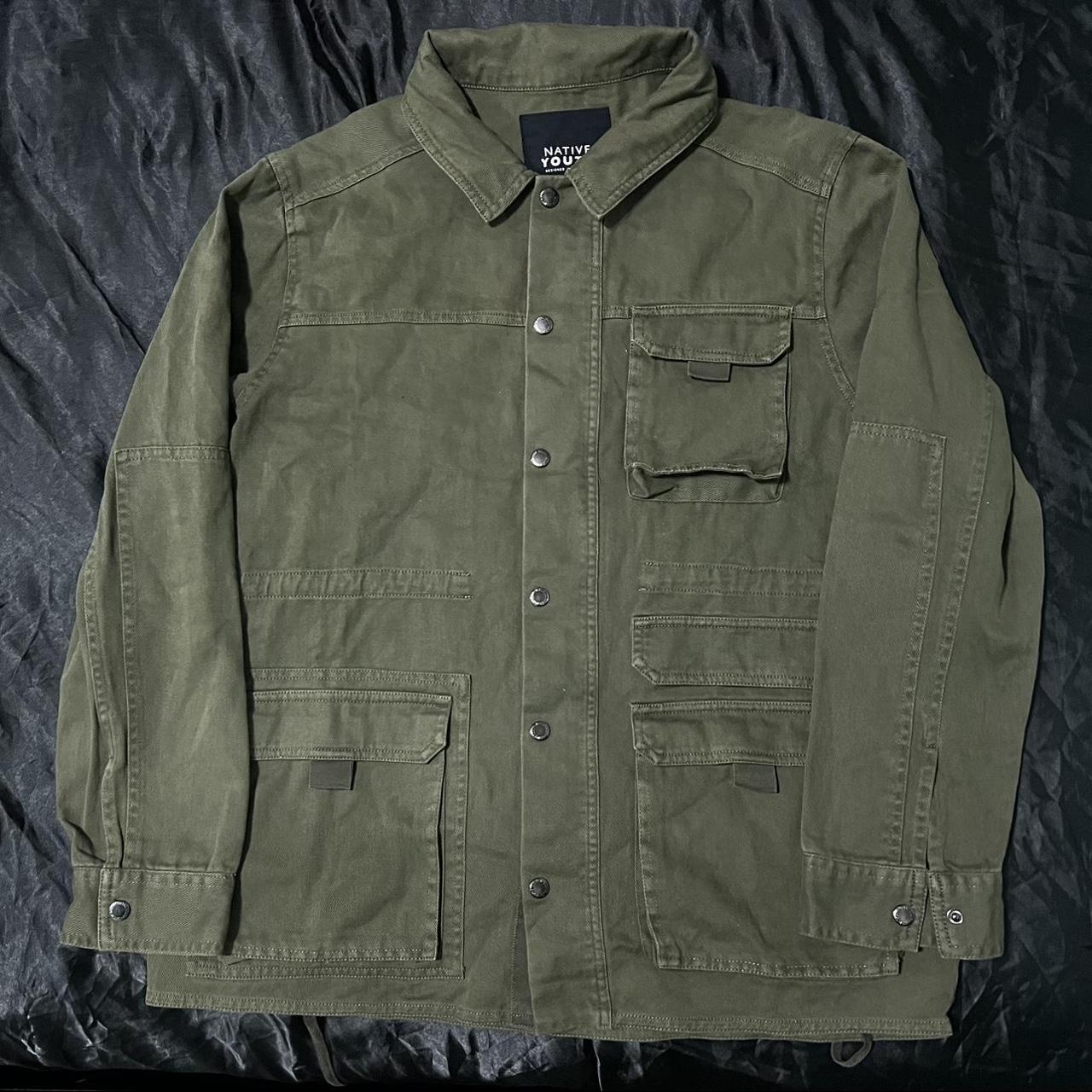 Native Youth Men's Khaki and Green Jacket