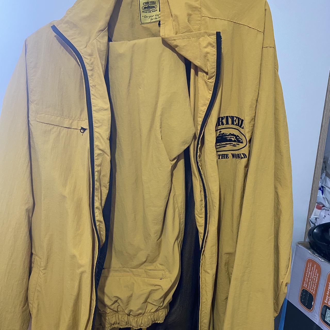 Corteiz Men's Yellow Coat | Depop