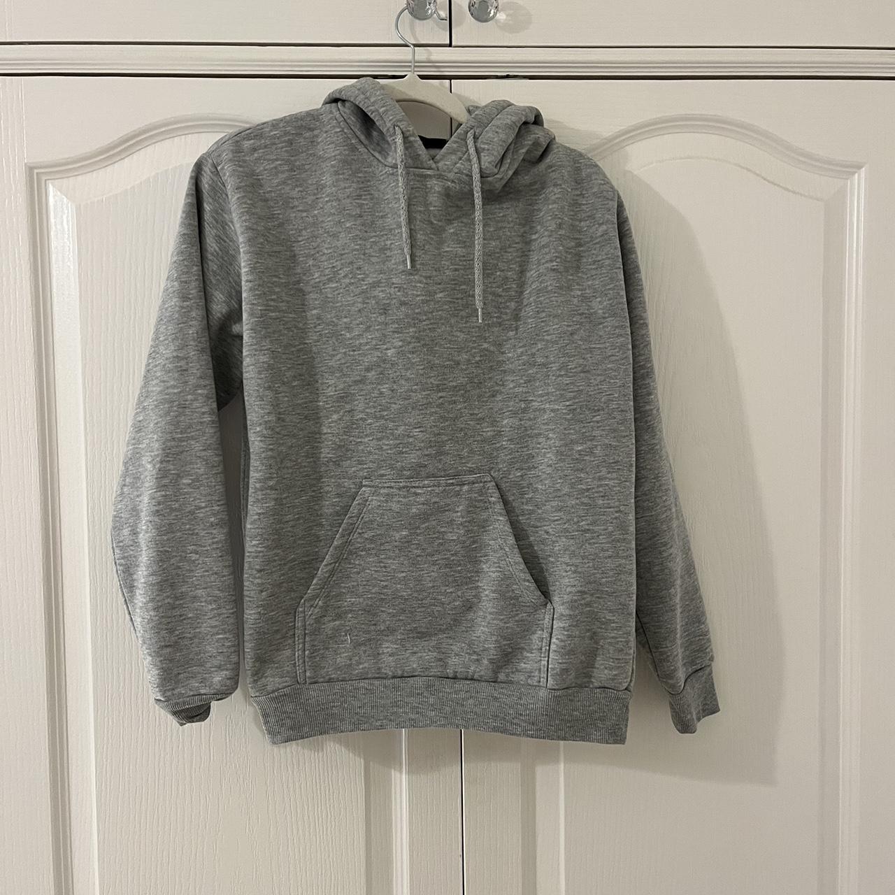 Grey hoodie women's topshop best sale