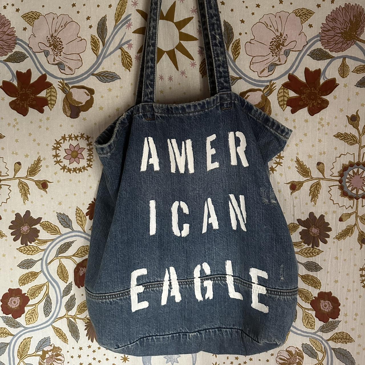 American eagle denim store bag