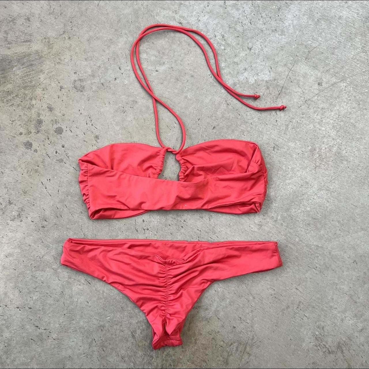 MYRA SWIM emarn top & marilyn bottom in crimson,... Depop