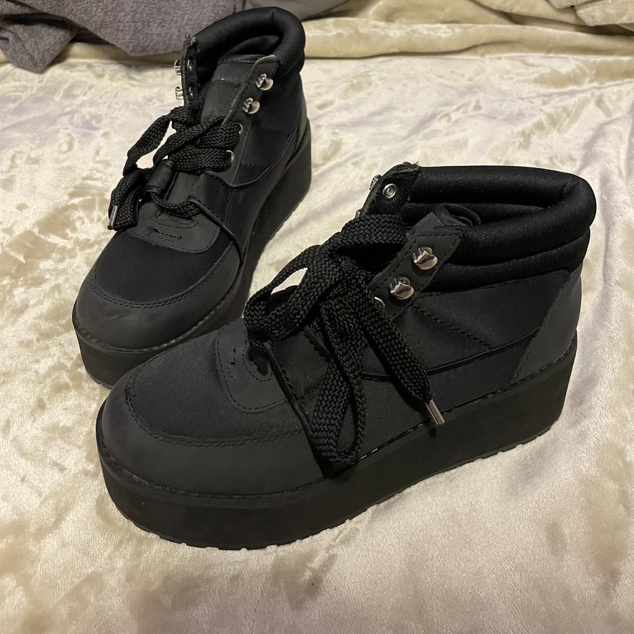 H&m black platform outlet sneakers