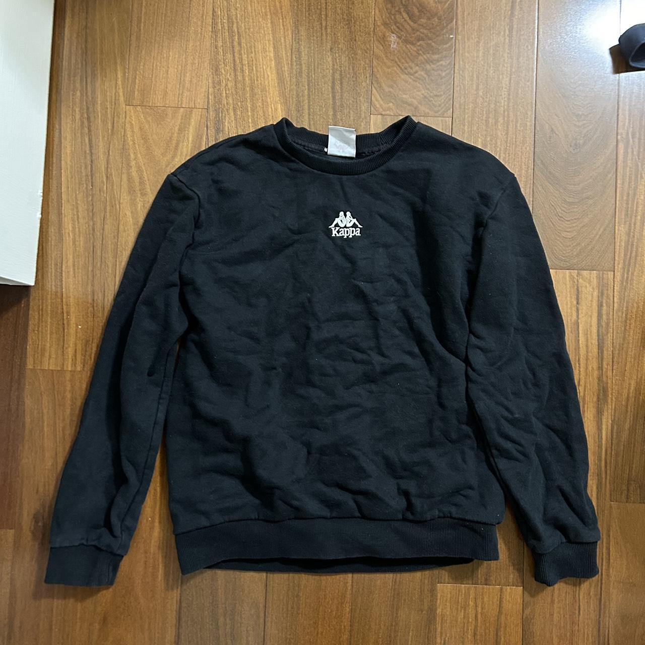 Black kappa sweatshirt Depop