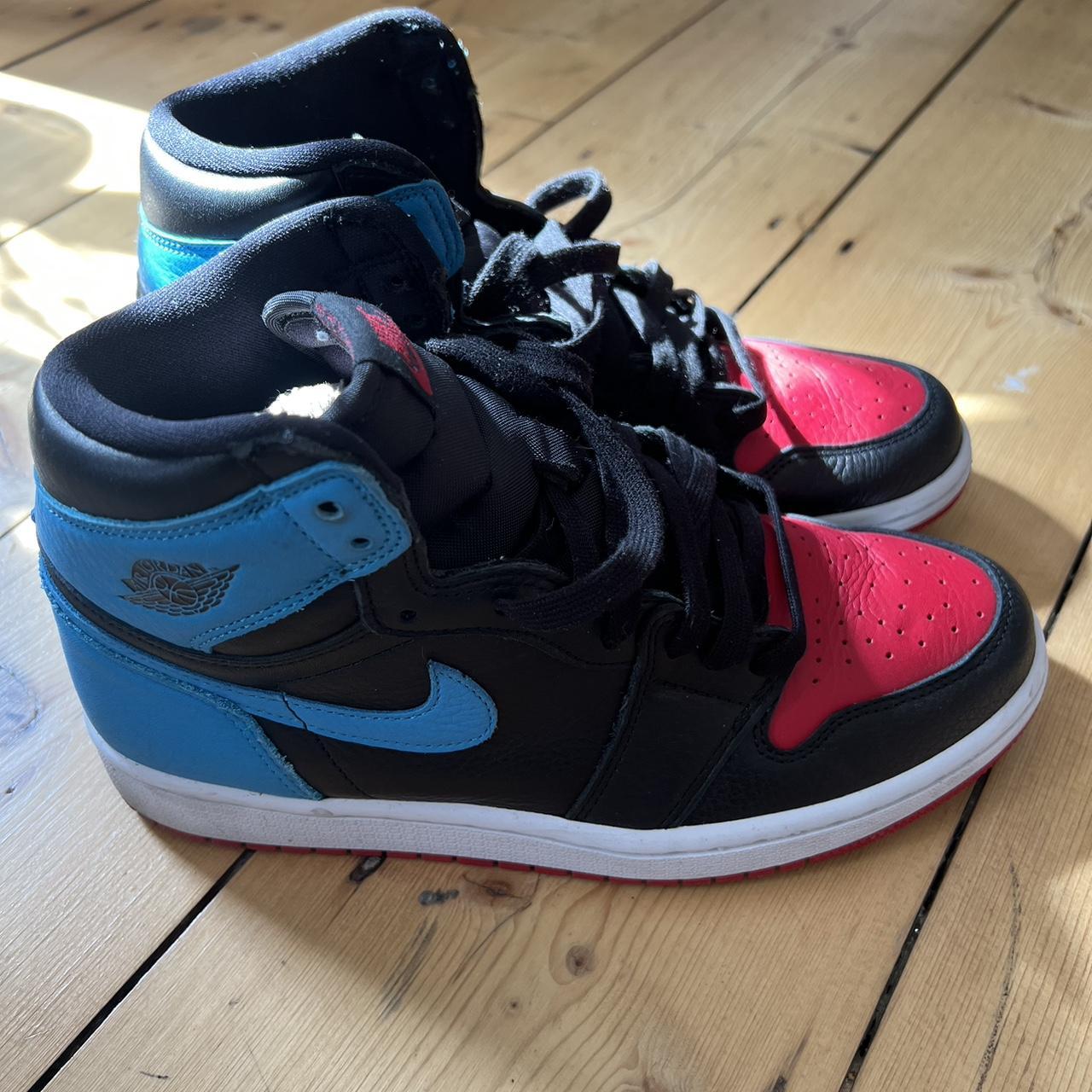 nike red and blue jordans