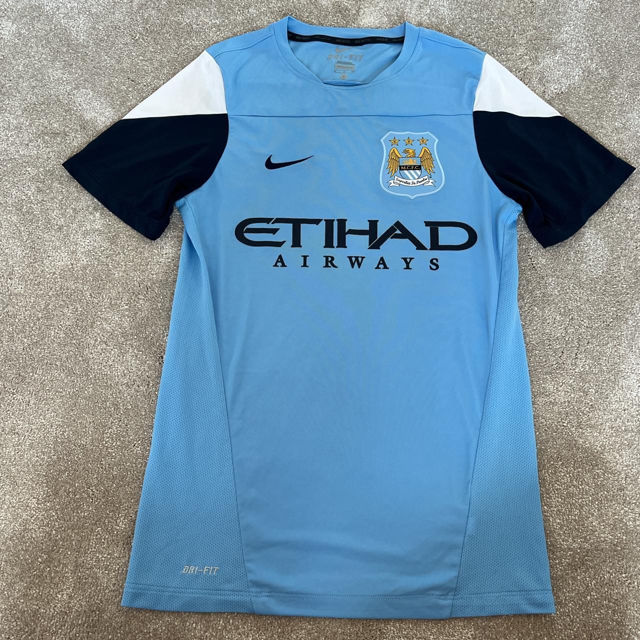 Manchester City FC Home Shirt. 2013-14 Football... - Depop