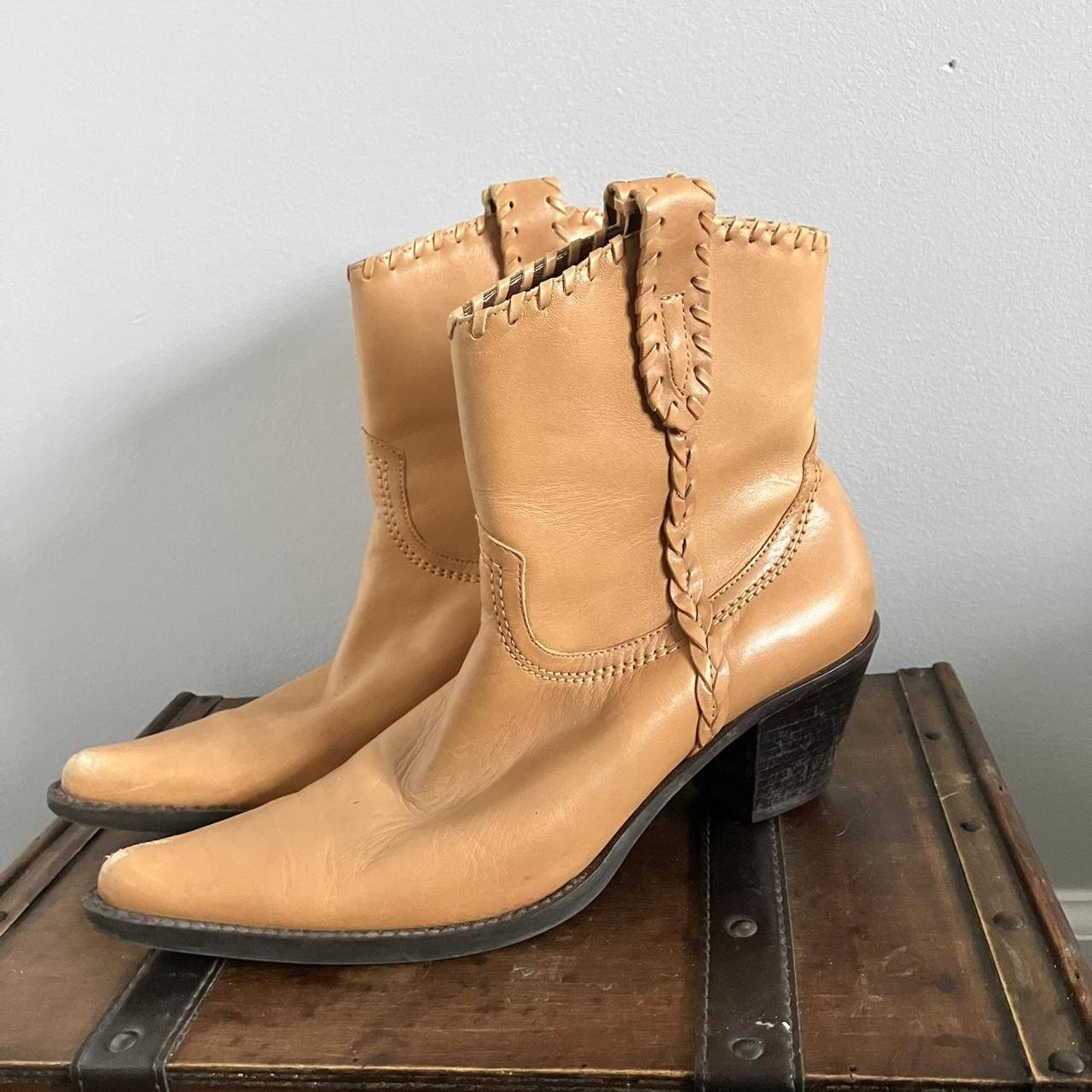 franco sarto leather ankle boots