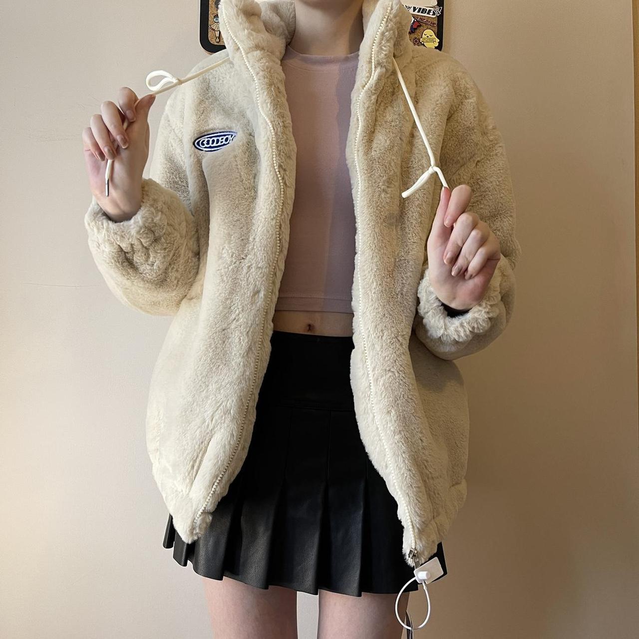 Soft And Fluffy Quilted Zip Coat