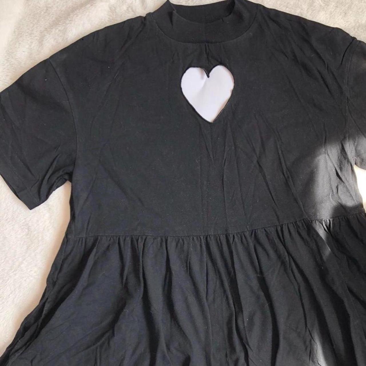 Lazy oaf heart cut out dress - DAMAGED see photos... - Depop