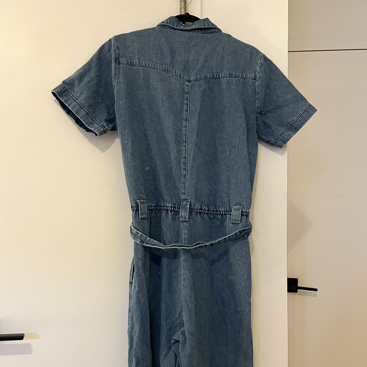 Vintage Denim&Co jumpsuit. Marked size M (fit is - Depop