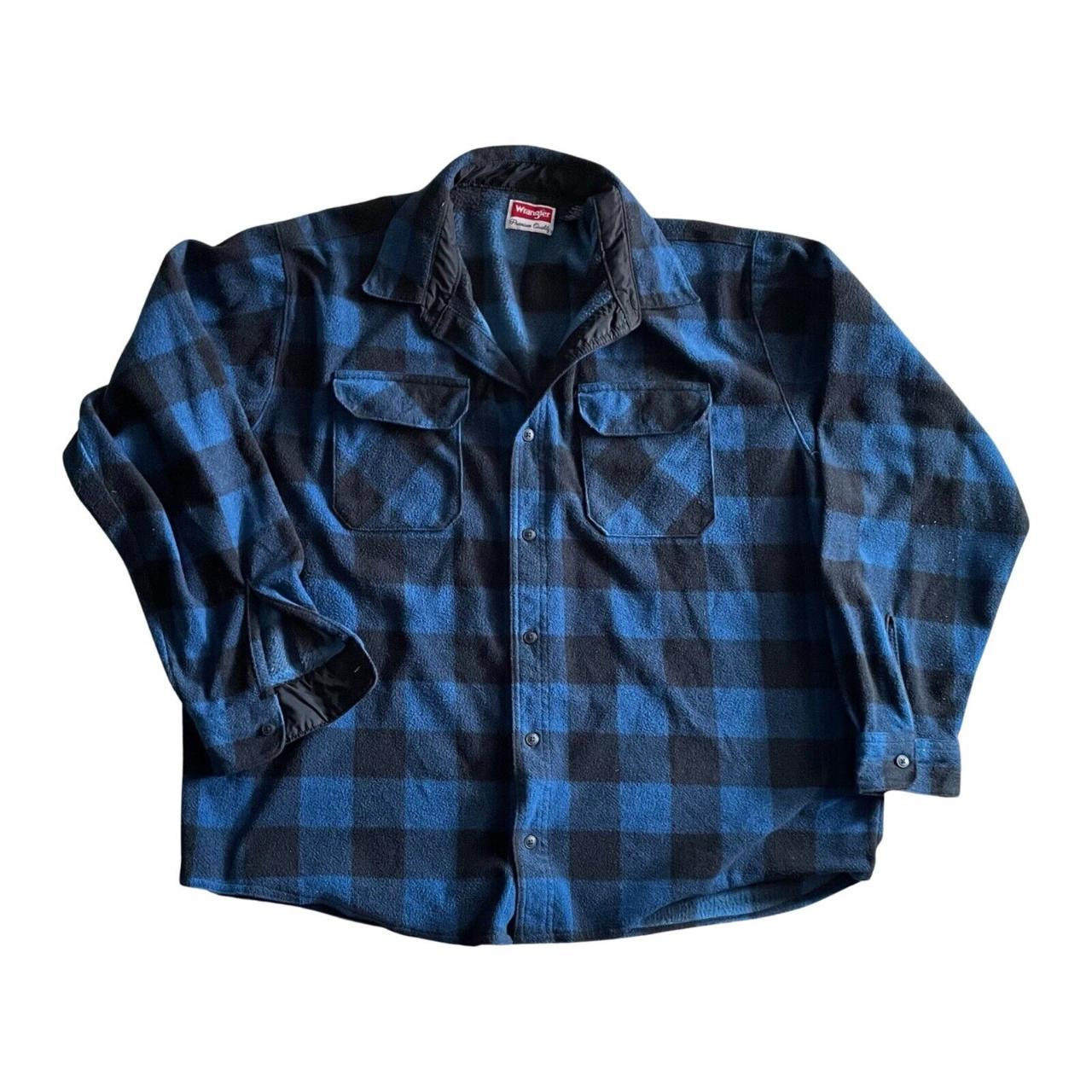 Wrangler Adult Long Sleeve Men's Flannel Shirt XXL... - Depop