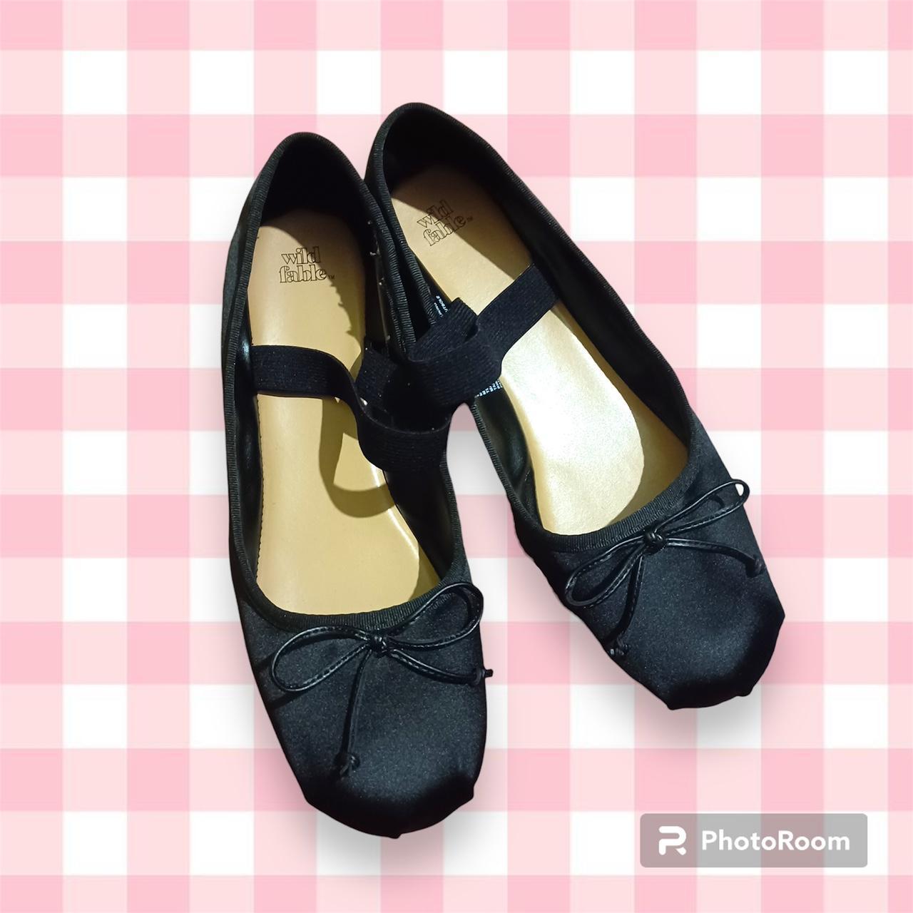 strappy black ballet flats