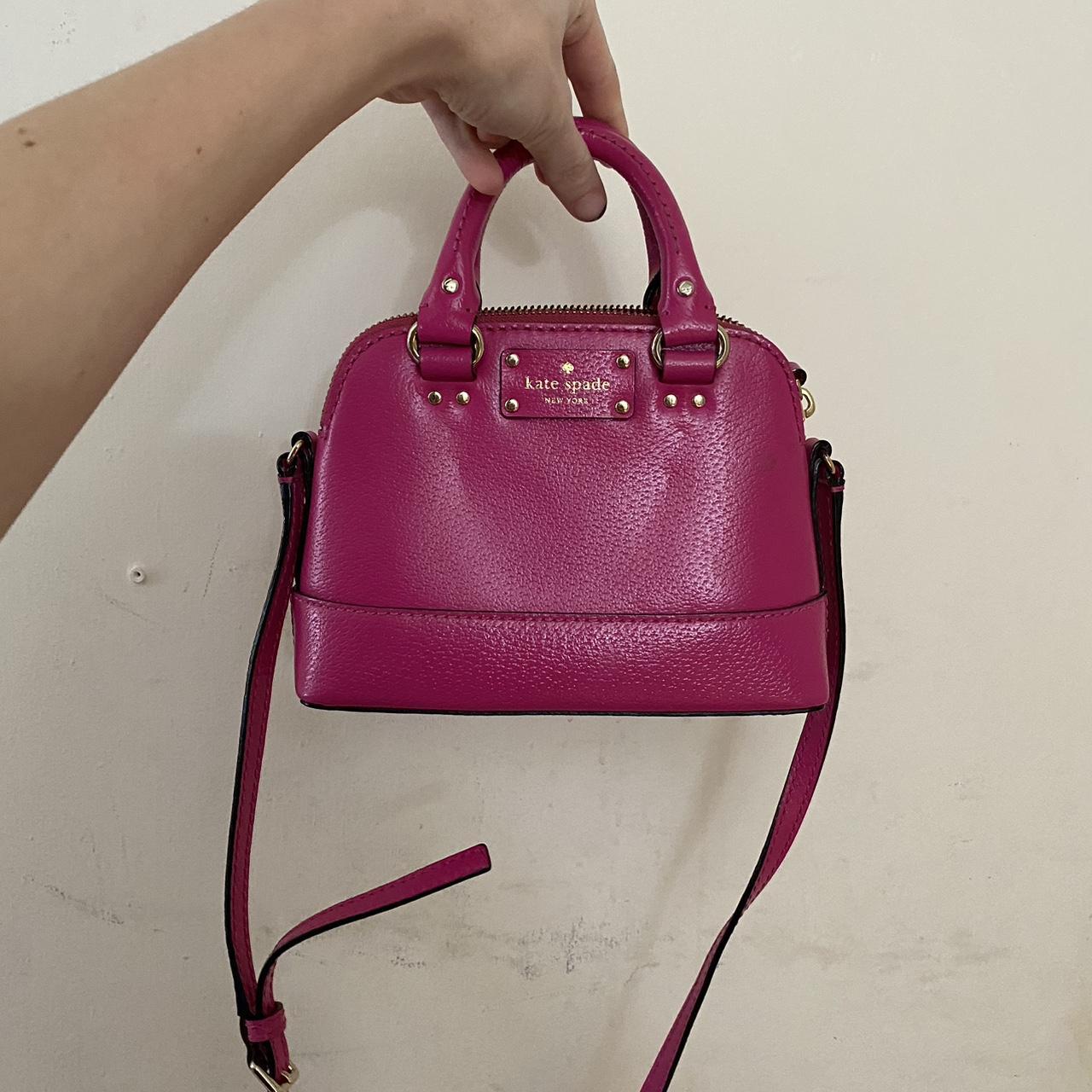 Kate Spade Fuchsia Leather Crossbody Bag Kate Spade