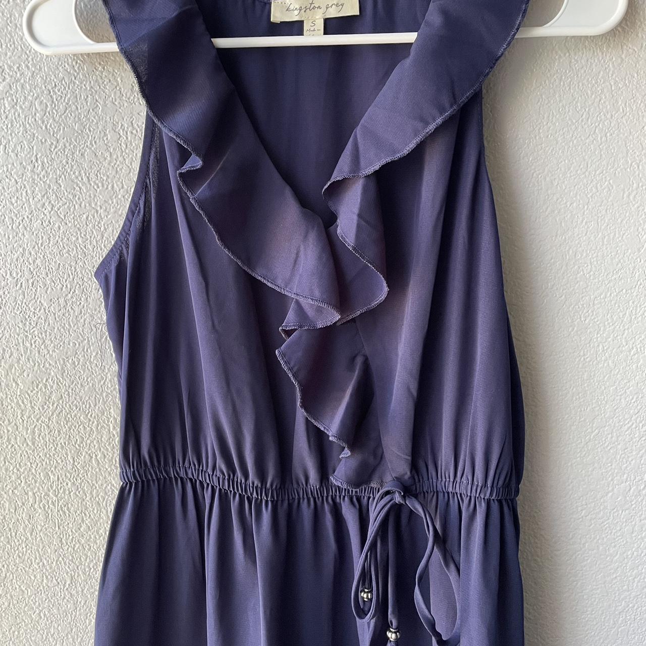 Macy's Women's Navy Dress Depop