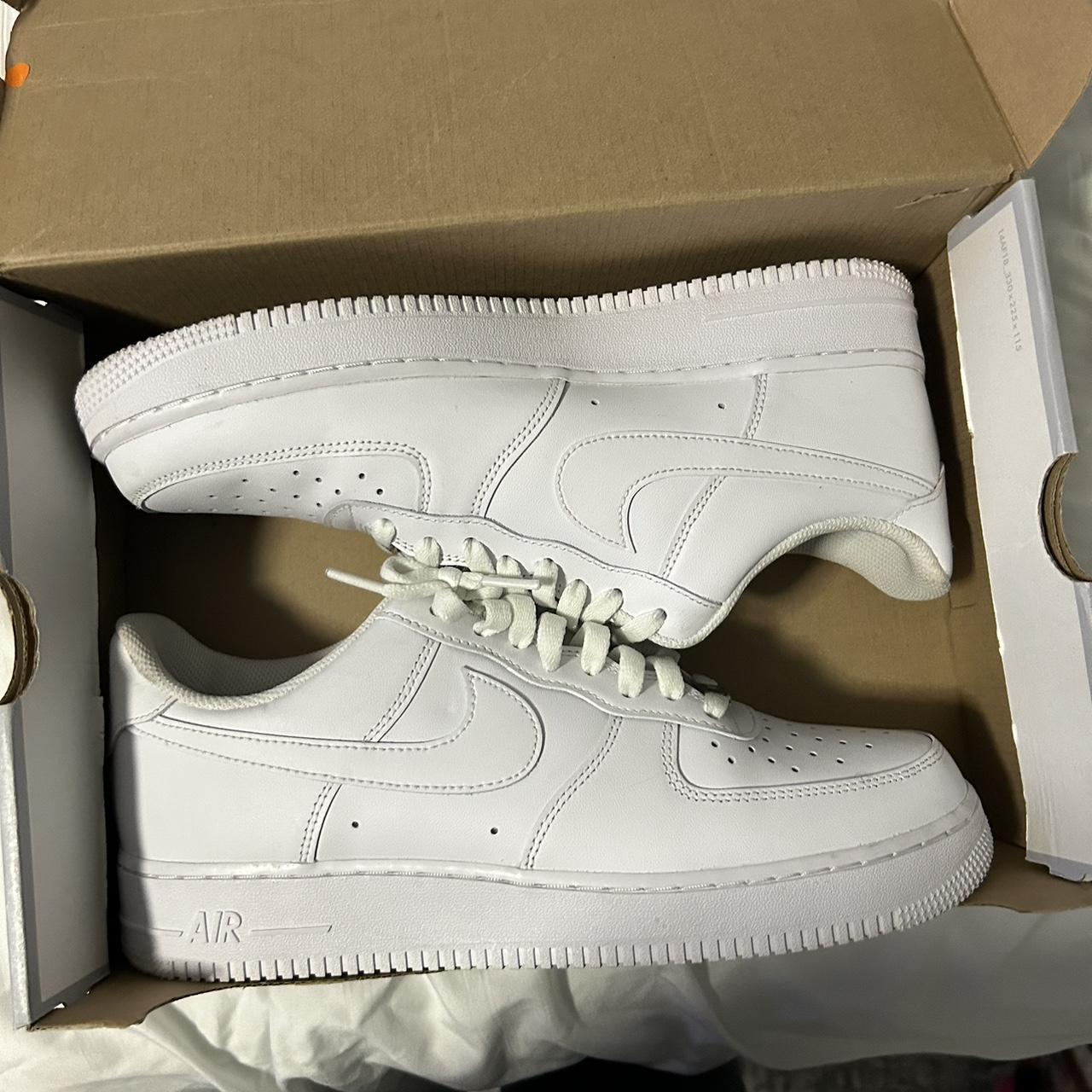 Triple White Air Force 1 OG All 9/10 condition size... - Depop