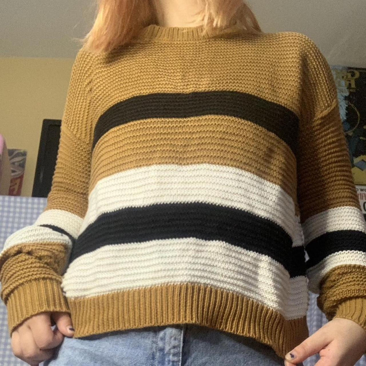 Yellow black clearance and white jumper