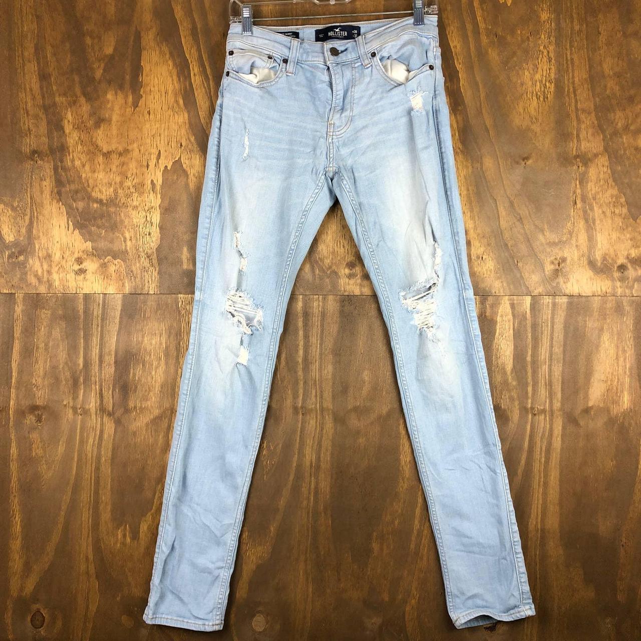 hollister stacked jeans