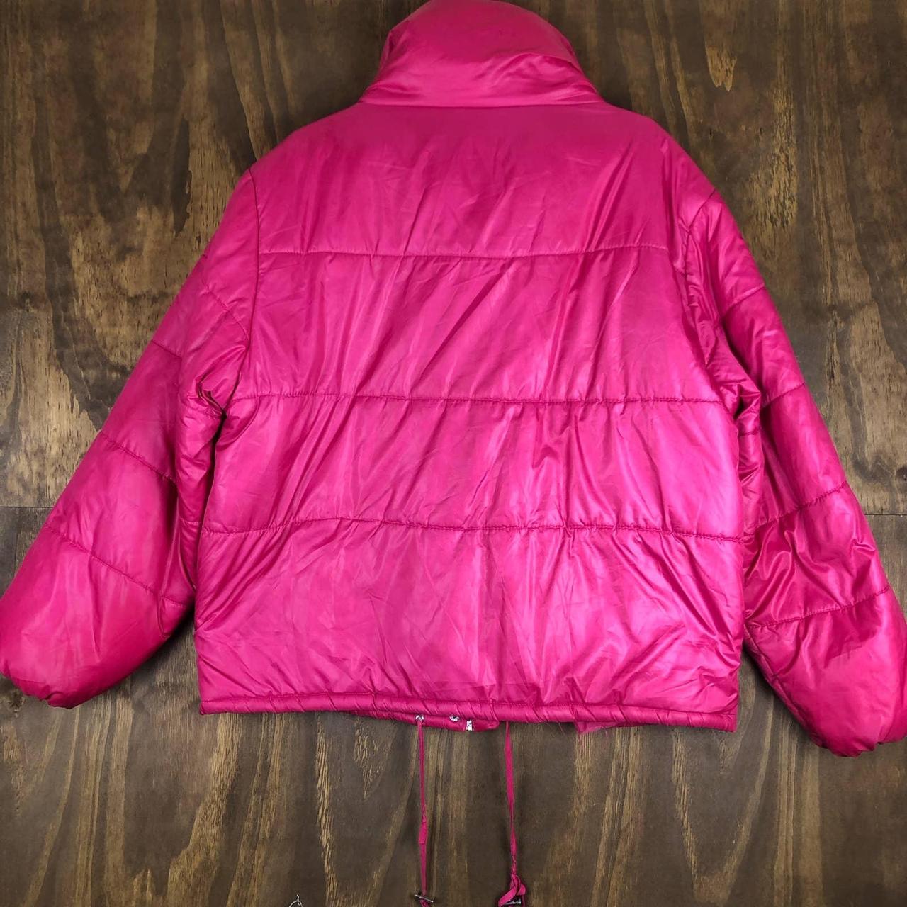 New Look Womens Jacket Pink Puffer Barbie Barbiecore... Depop