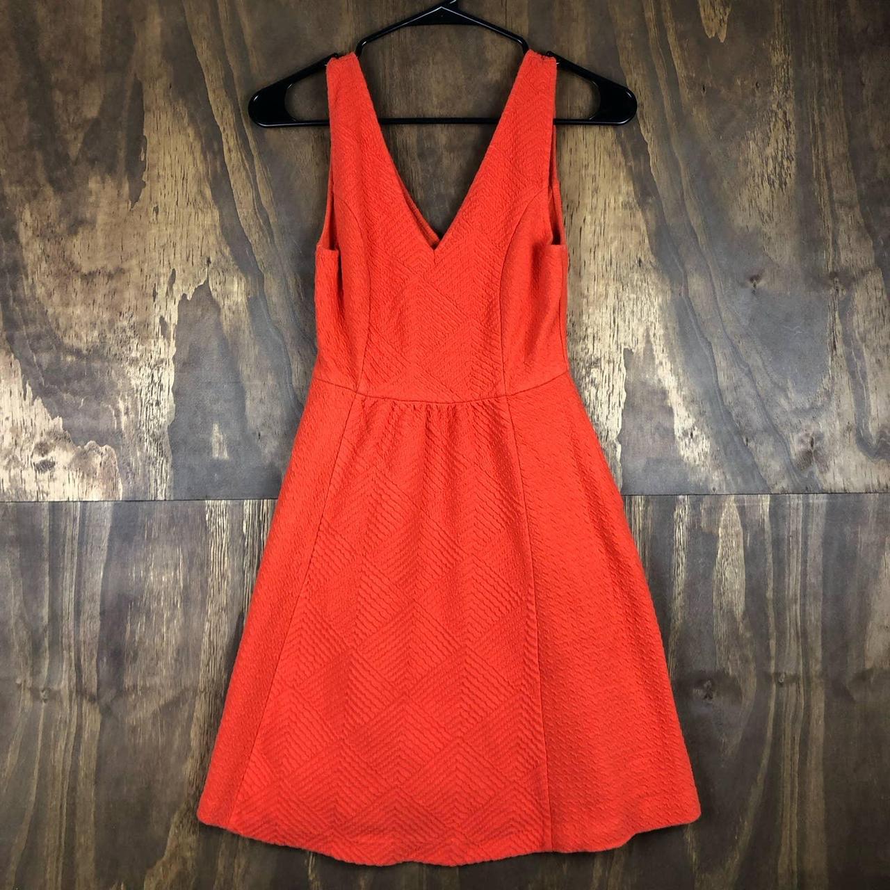 Anthropologie maeve outlet orange dress