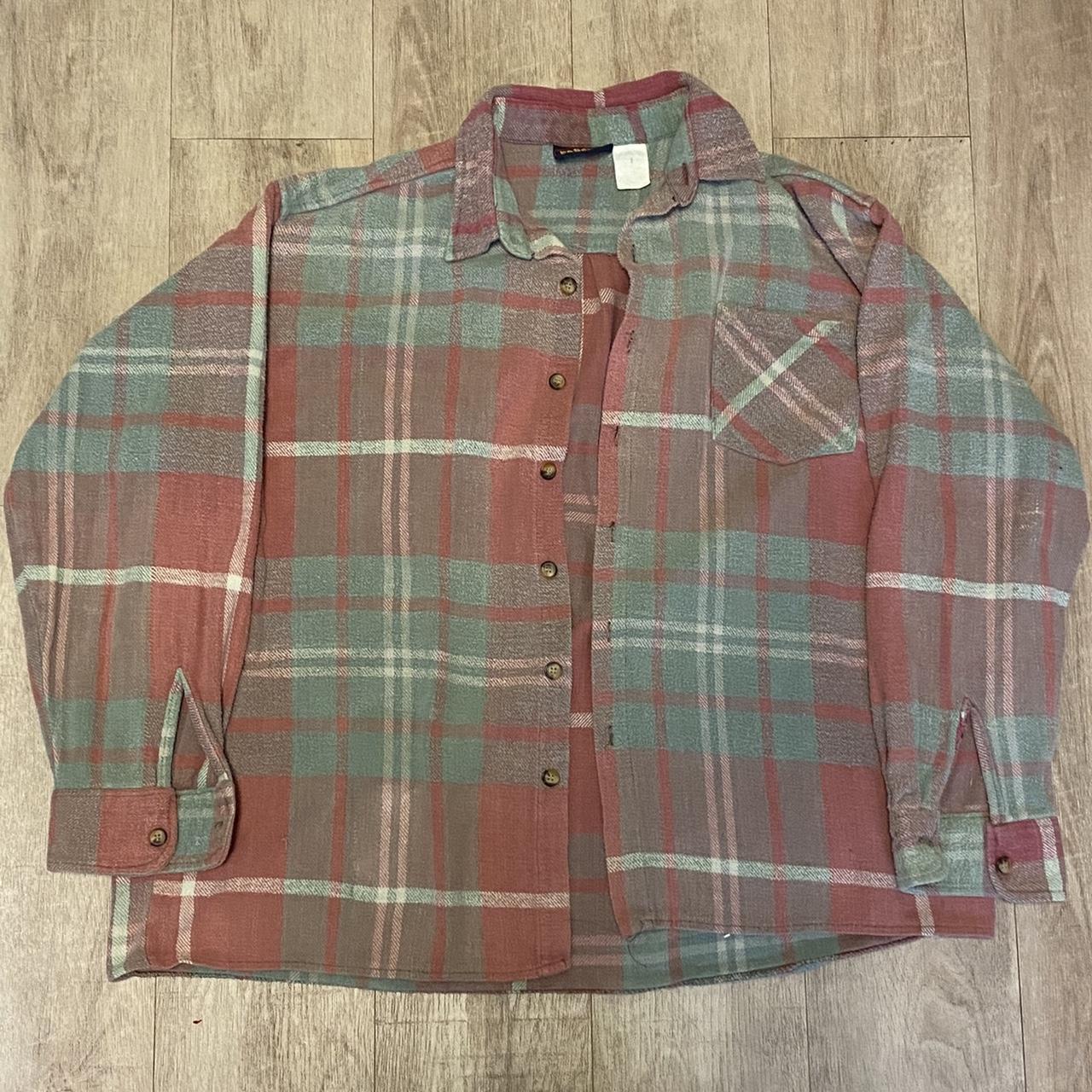 Vintage 80s wool button up faded glory Fits like a... - Depop