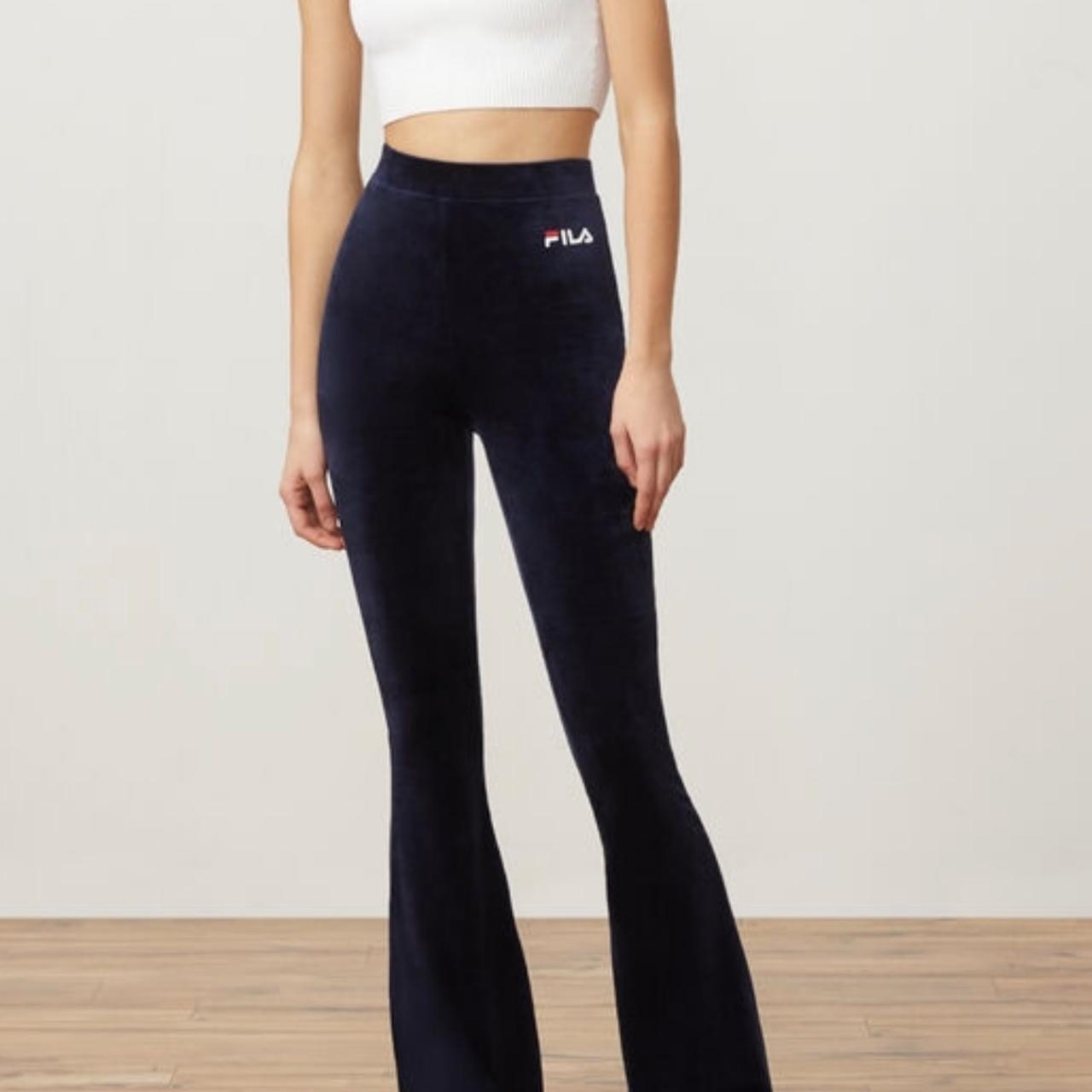 Fila tonia orders velour flare track pants