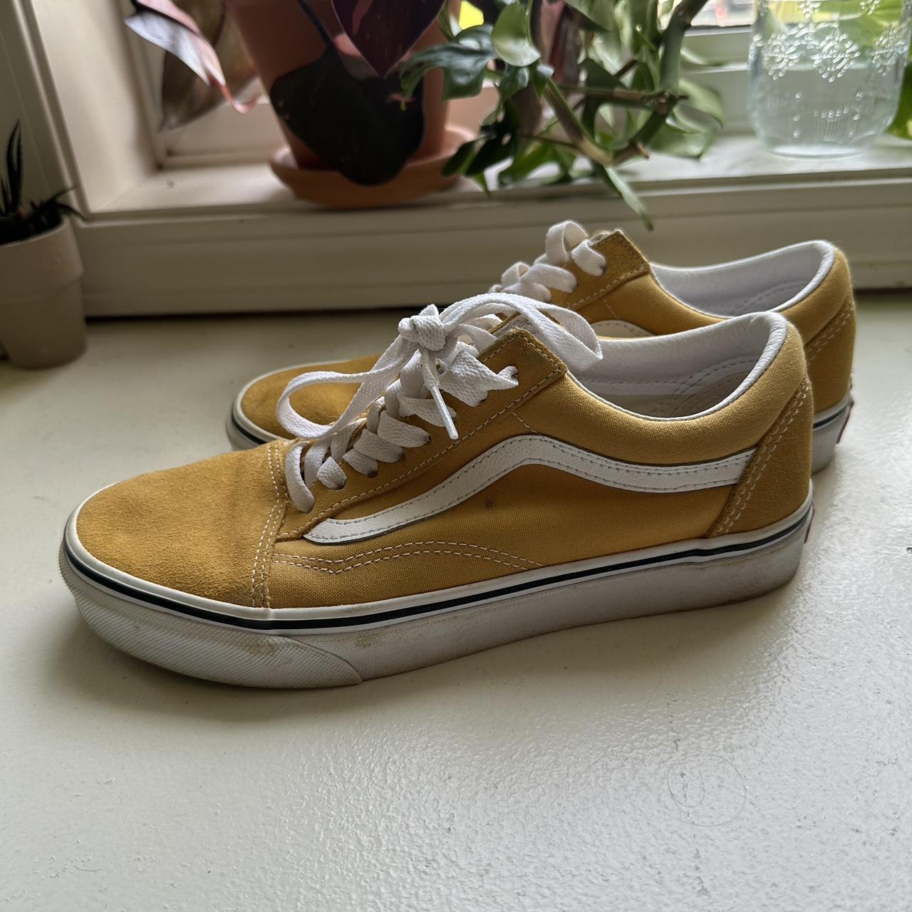 Mustard Yellow Vans worn only a few times womens Depop