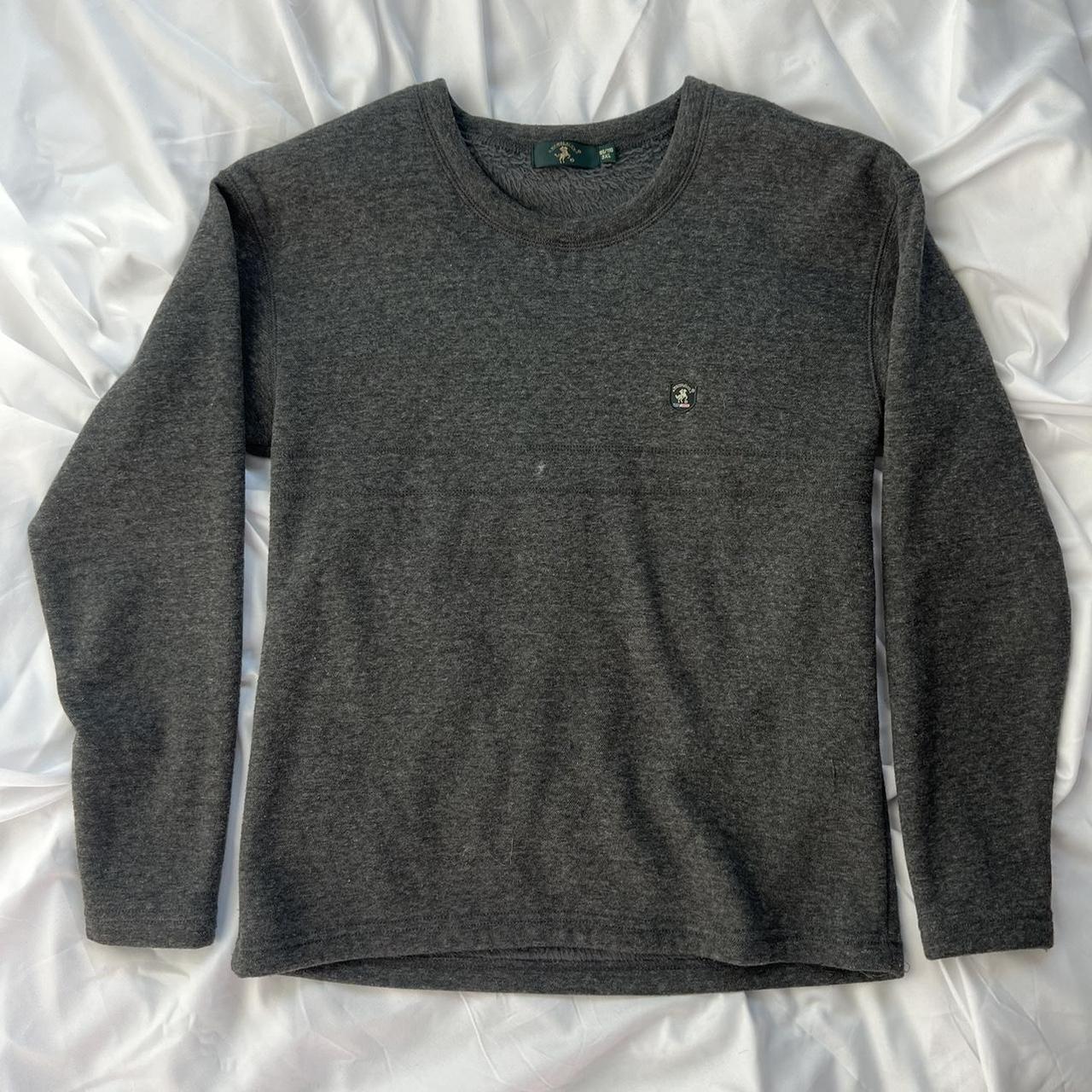 Dark Grey Vintage Sweater — size 3XL in kids, fits... - Depop