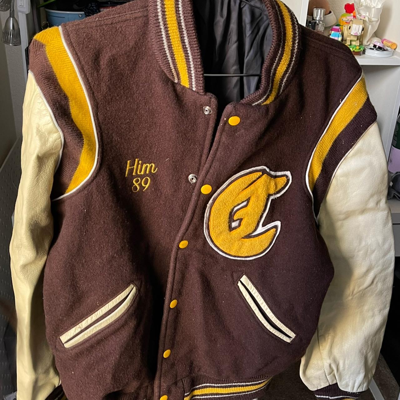 Unisex Vintage Letterman Varsity Jacket Purchased... - Depop