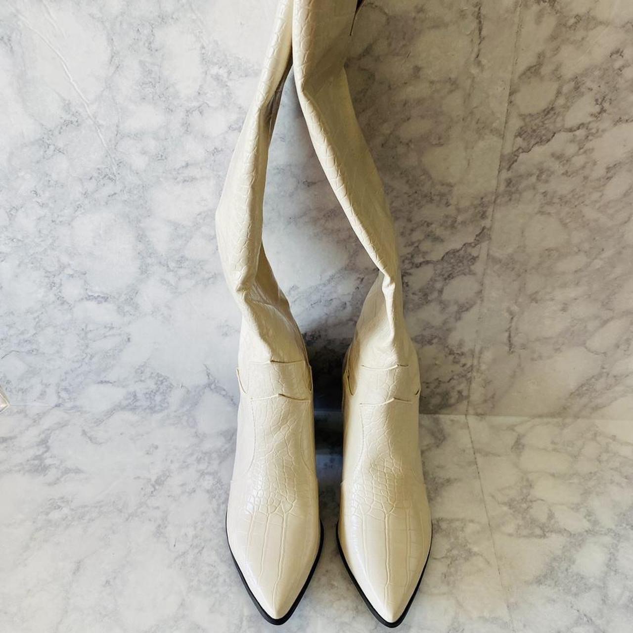 Princess Polly Riley Boots Ecru Please Read Shop... Depop