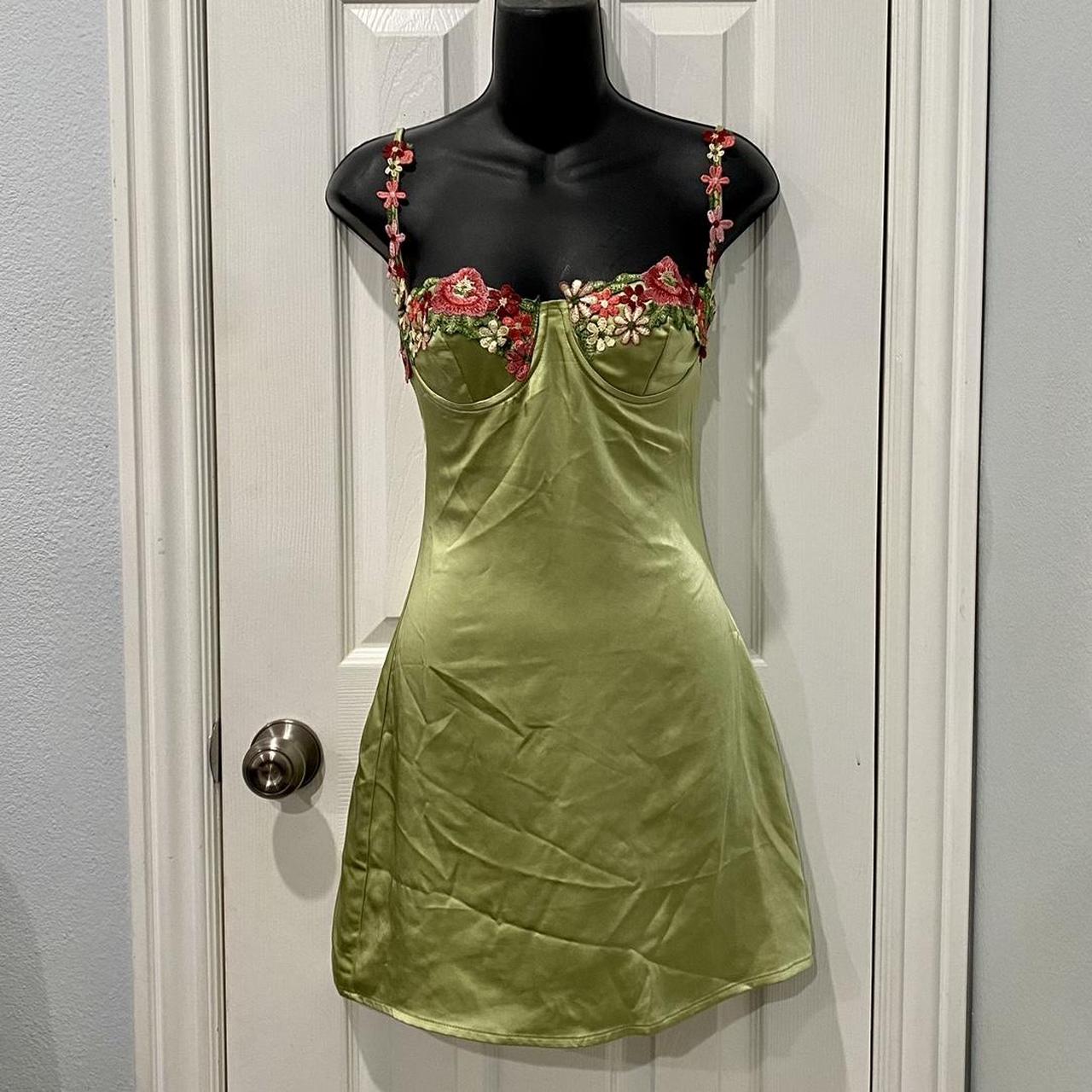Princess Polly Women's Green Kenzie Mini Dress - Size 0