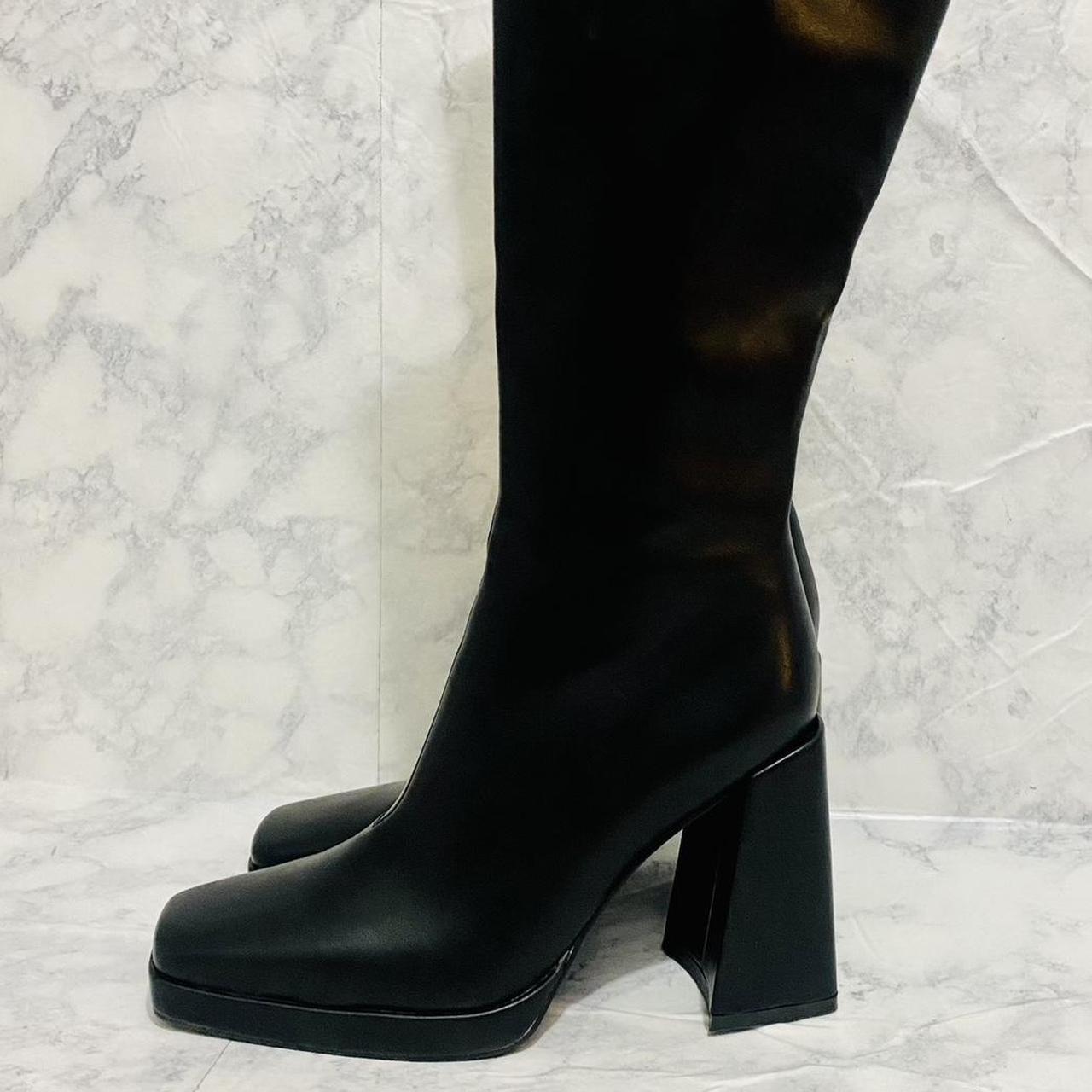 Princess Polly Montgomery Boot Matte Black Retail... - Depop