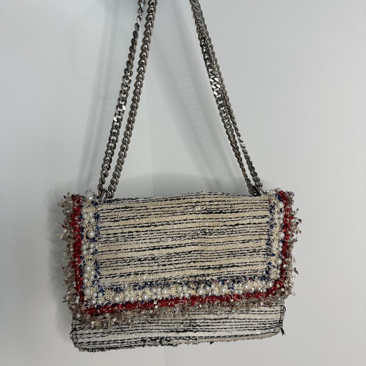 Zara tweed online bag