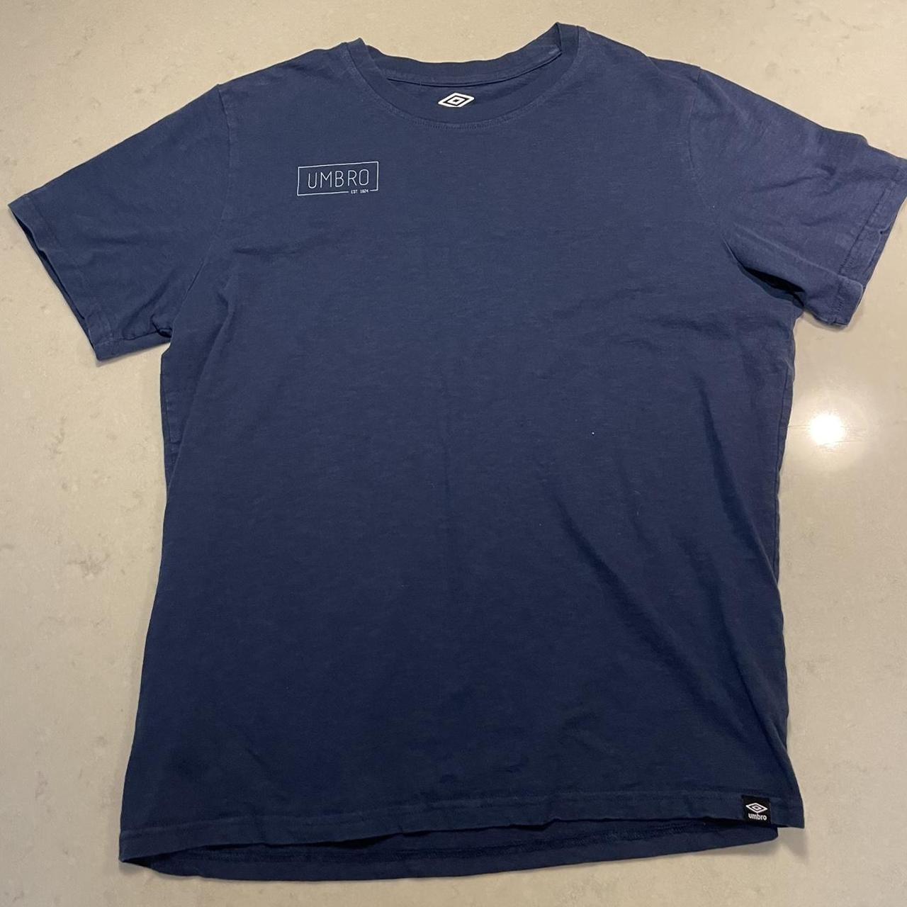 Umbro Men's Navy T-shirt | Depop