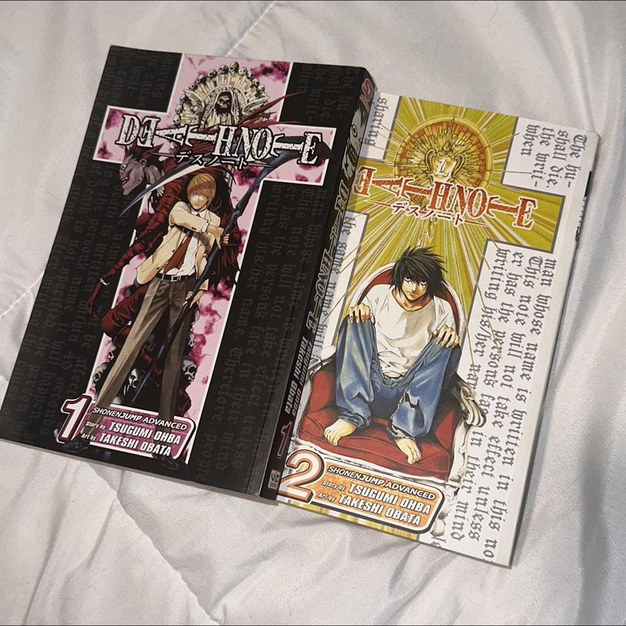 Death note manga volume 1 and volume 2 colored cover... - Depop