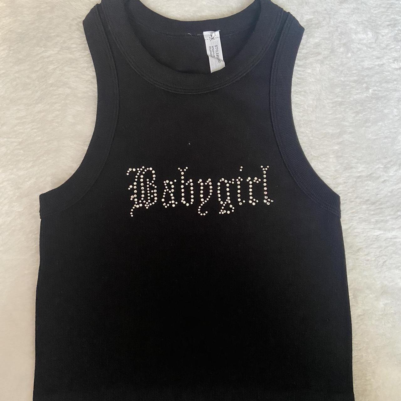 Baby girl black vest on sale top