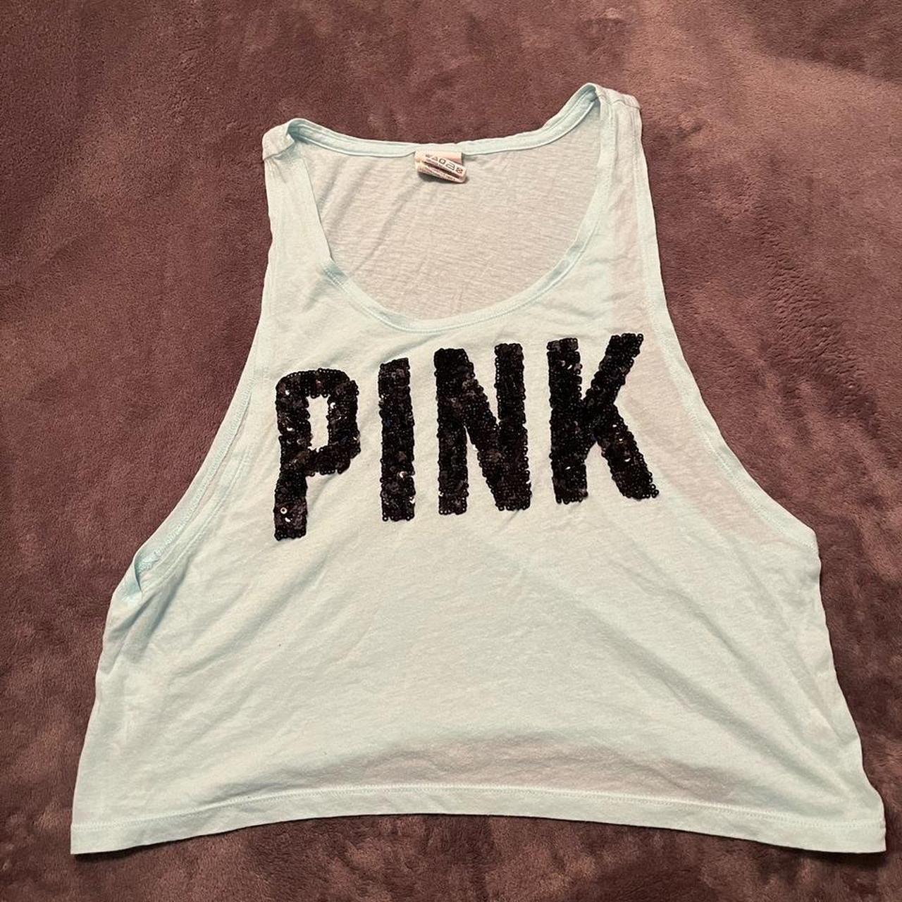 Victoria Secret's Pink tank top, worn a few times - Depop