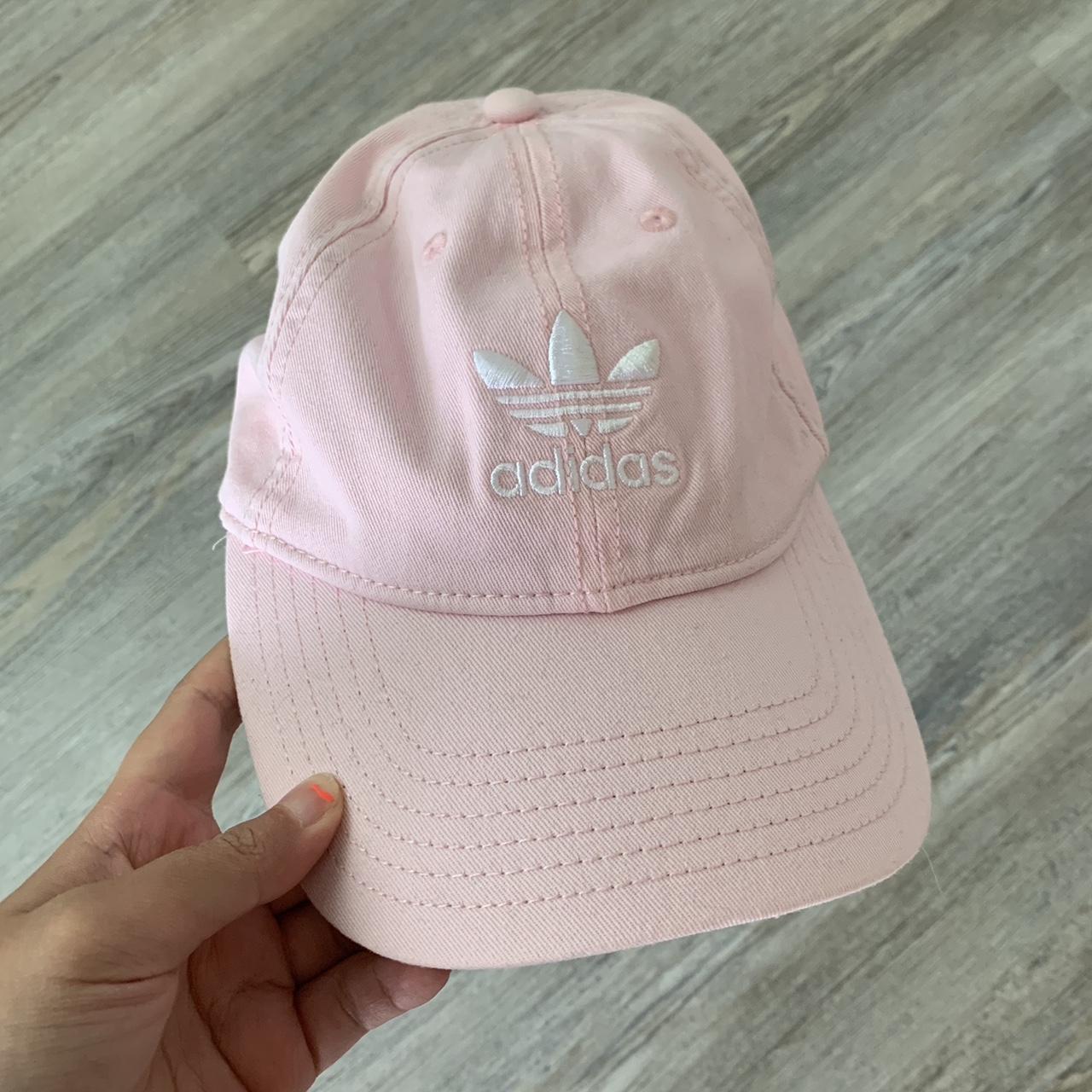 Pink baby adidas hat hotsell