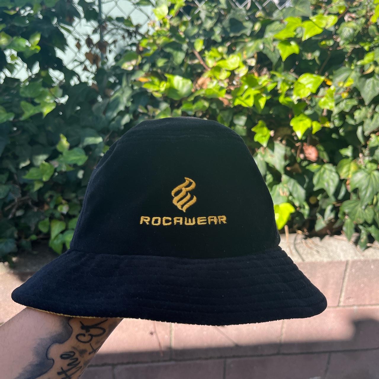 Vintage RocaWear Suede Bucket Hat 2000's hip hop by... - Depop