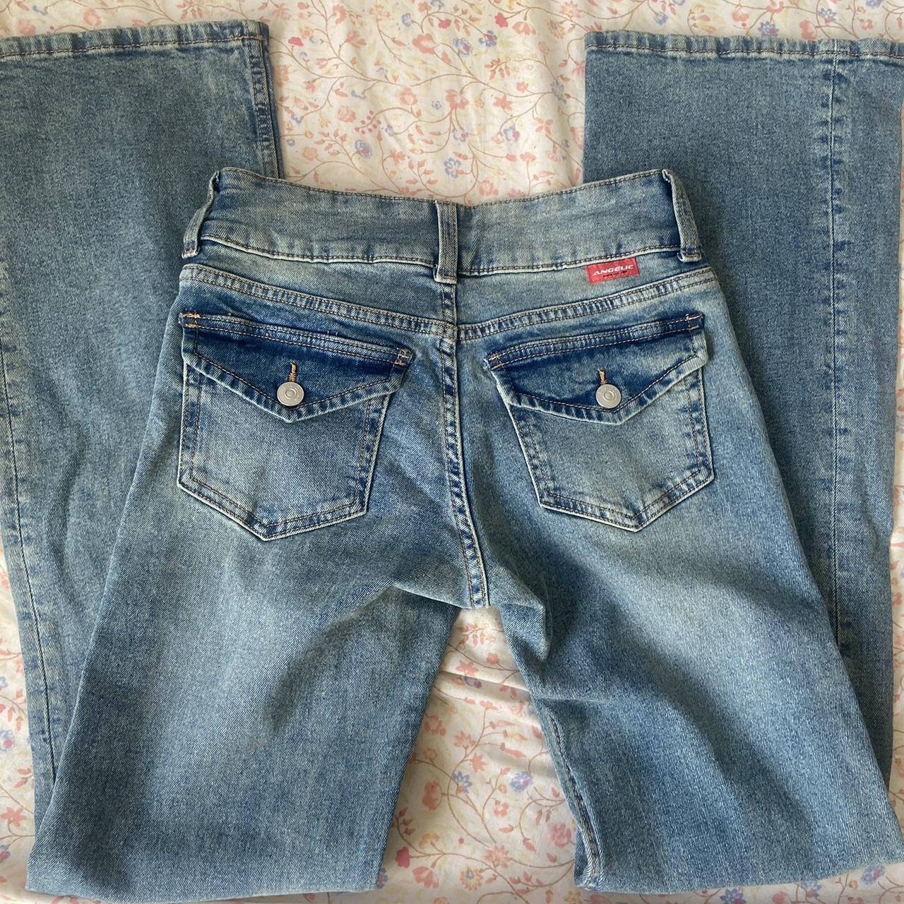 low rise flare jeans size 2 - Depop