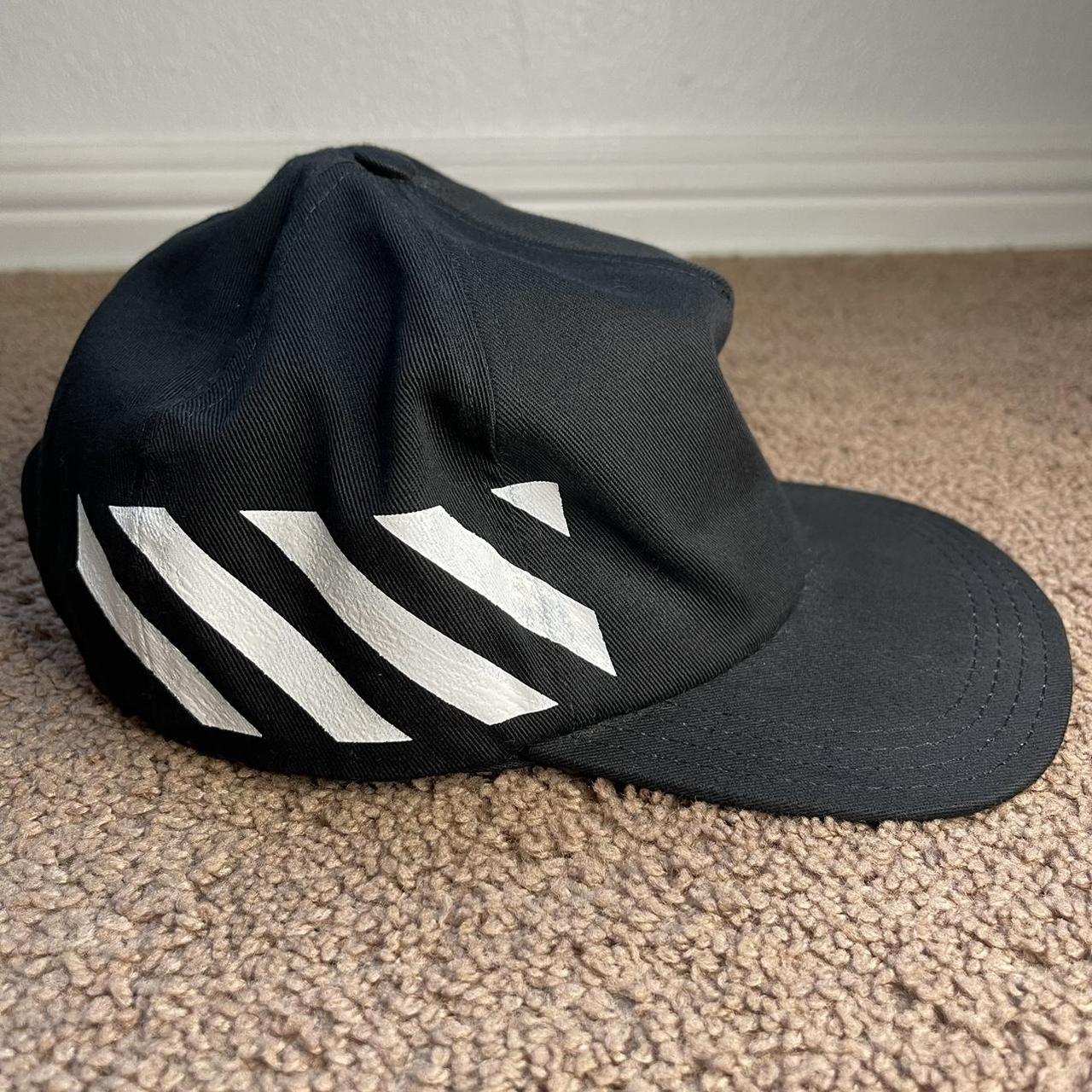 Off white diagonal hat sale