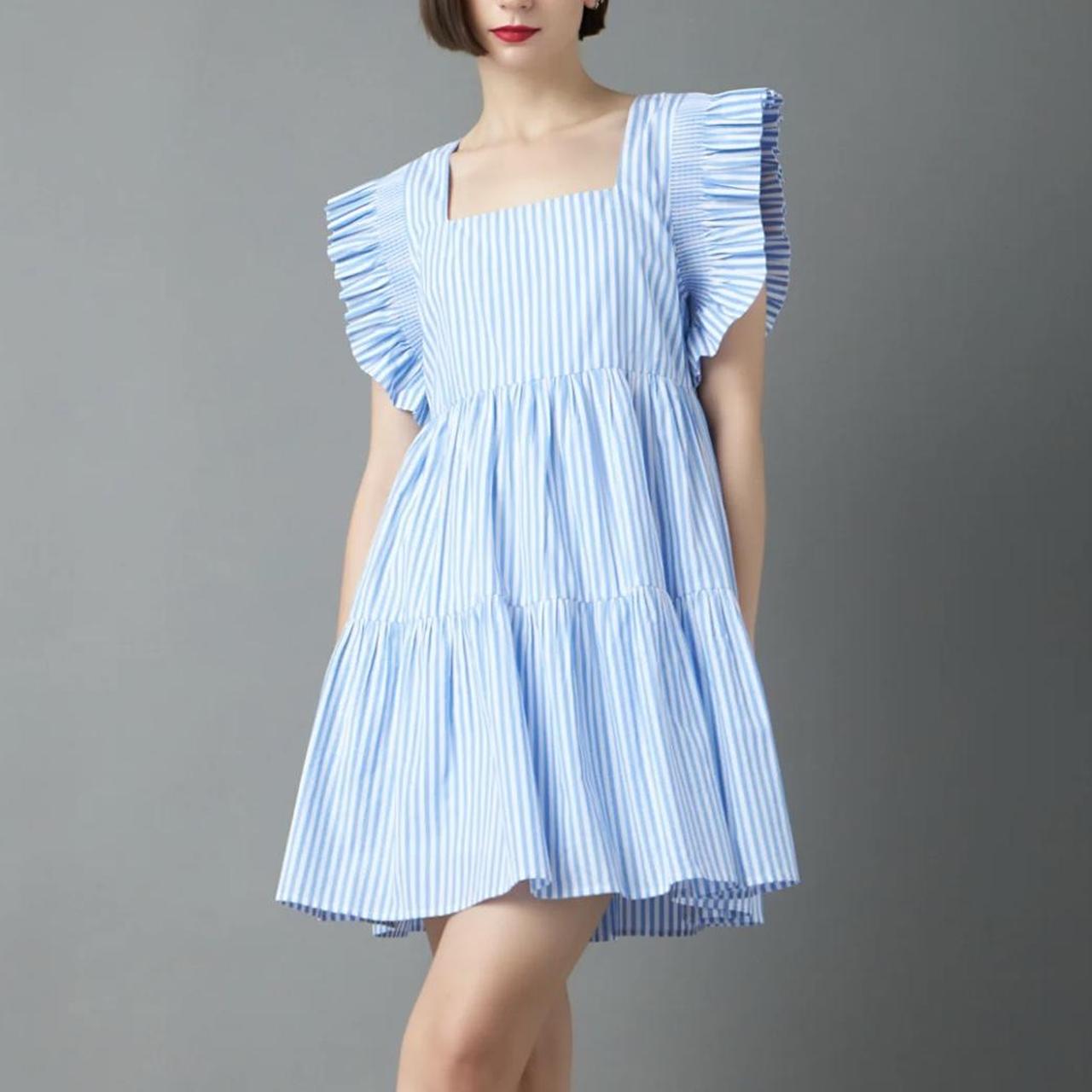 English factory outlet striped dress