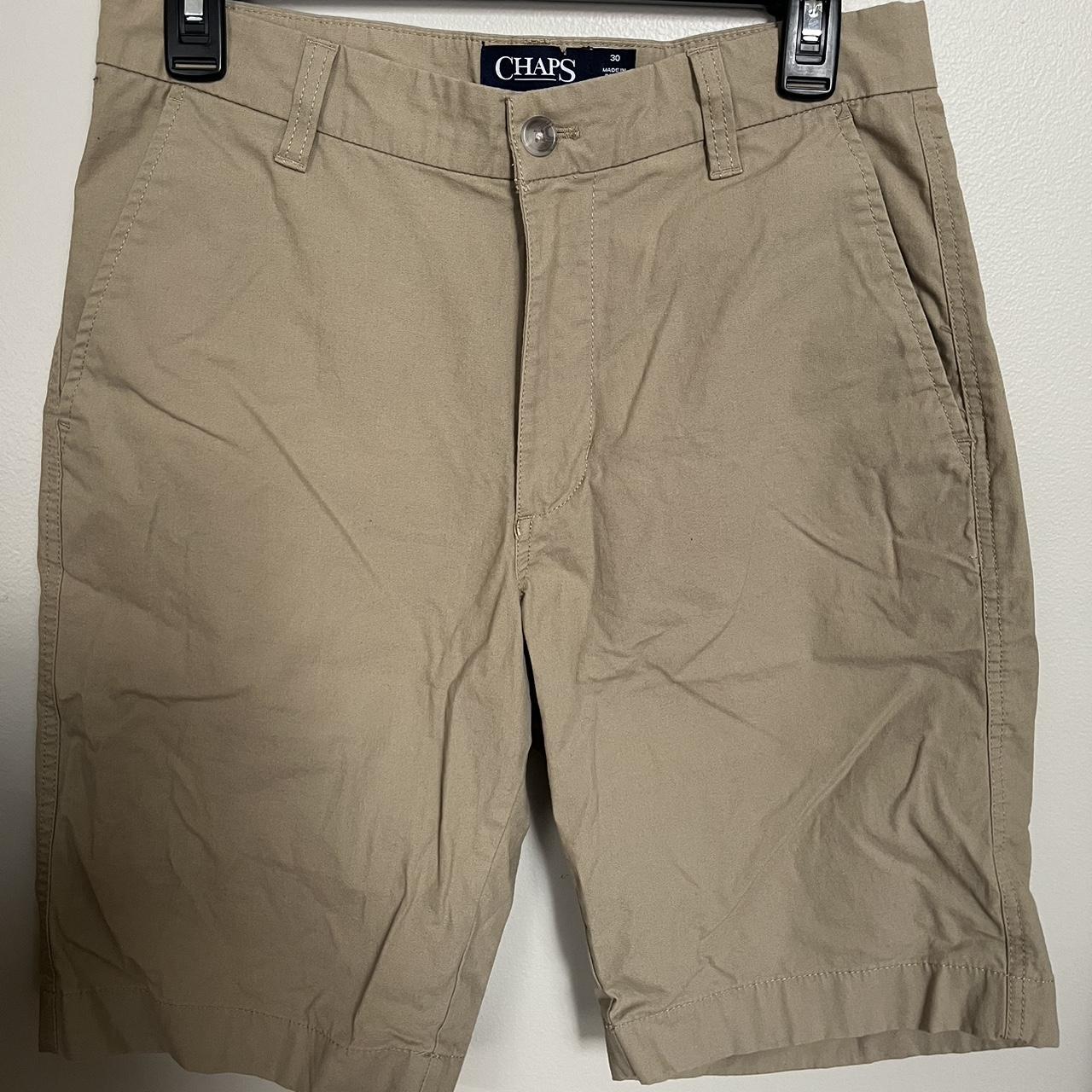 chaps khaki shorts, knee length Depop