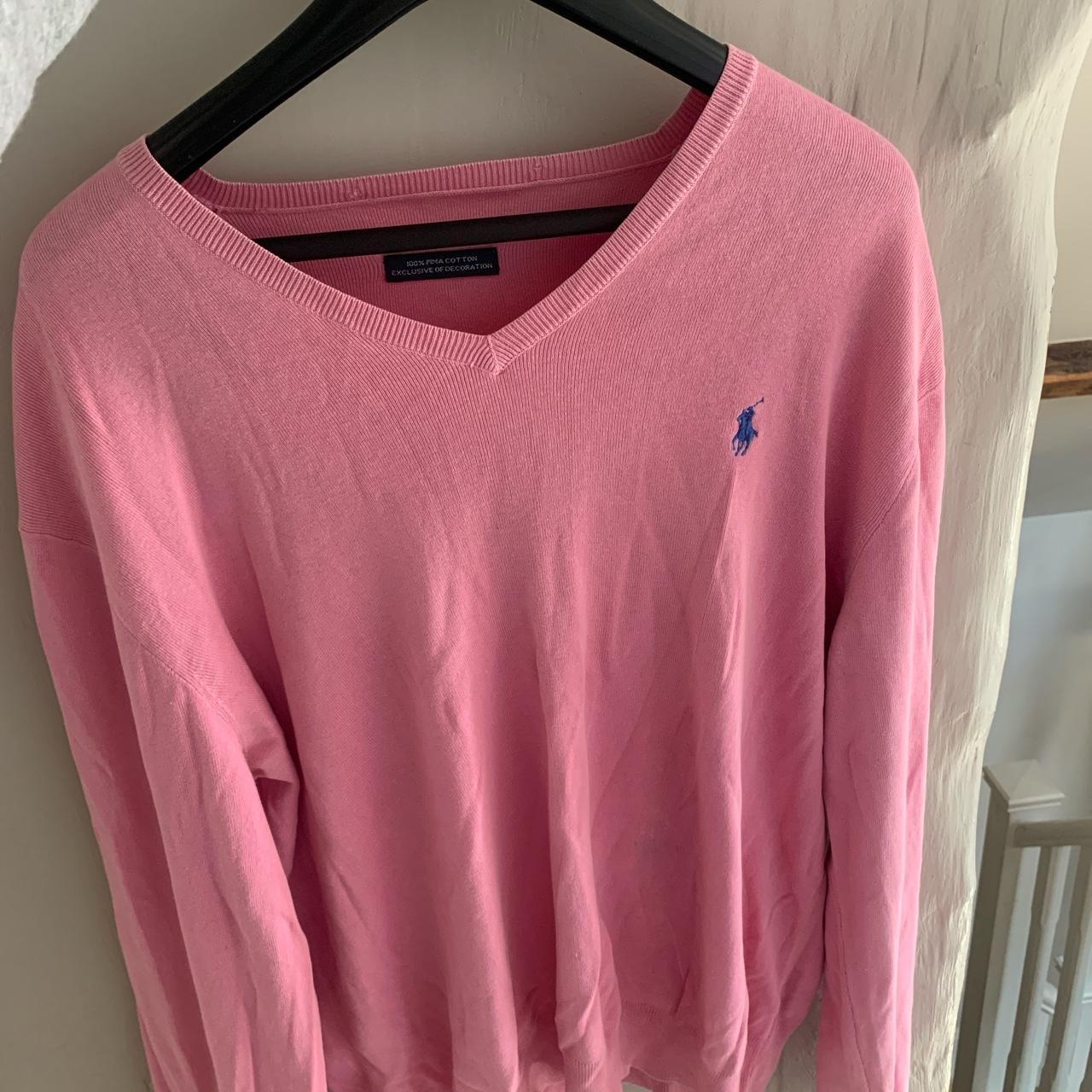 💗Pink vintage Ralph Lauren jumper. Label doesn’t say... - Depop