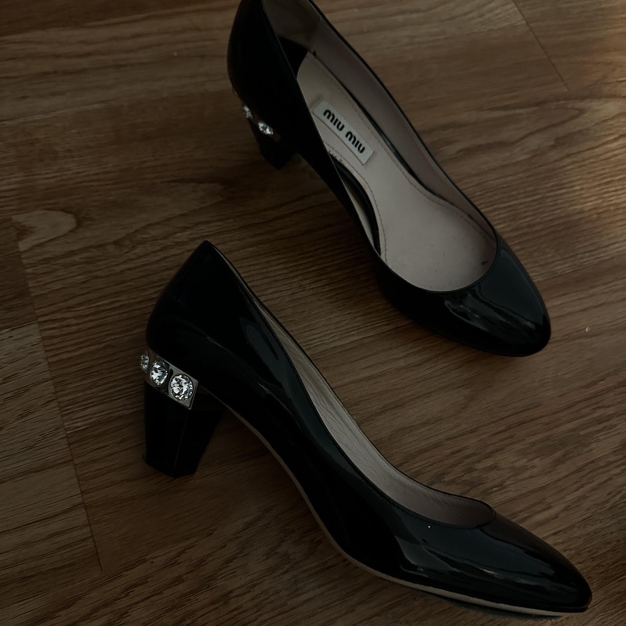 miu miu black heels