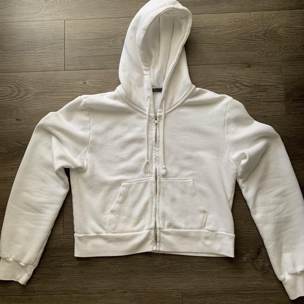 Brandy melville white crystal hoodie Clearance